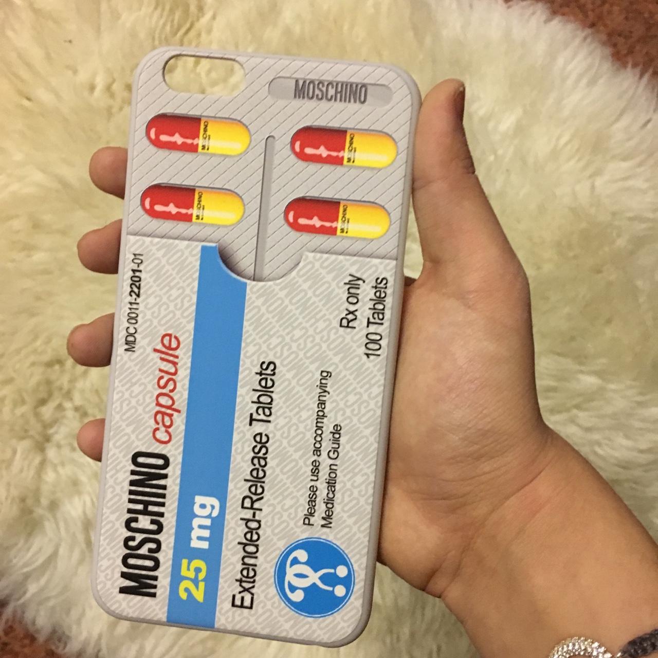 Tha cutest Moschino capsule pill iPhone 6 plus Depop