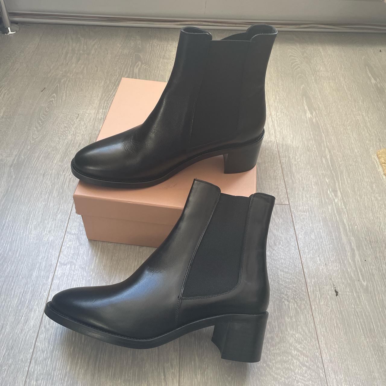 Rivecour ‘289’ polished leather Chelsea ankle boots.... - Depop