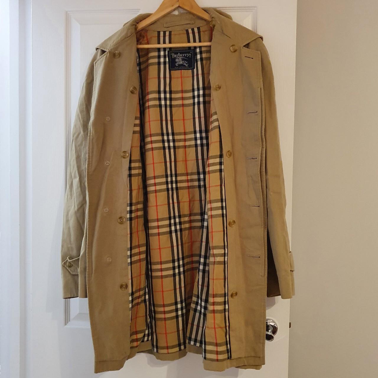 Burberry vintage beige trench coat with classic... - Depop