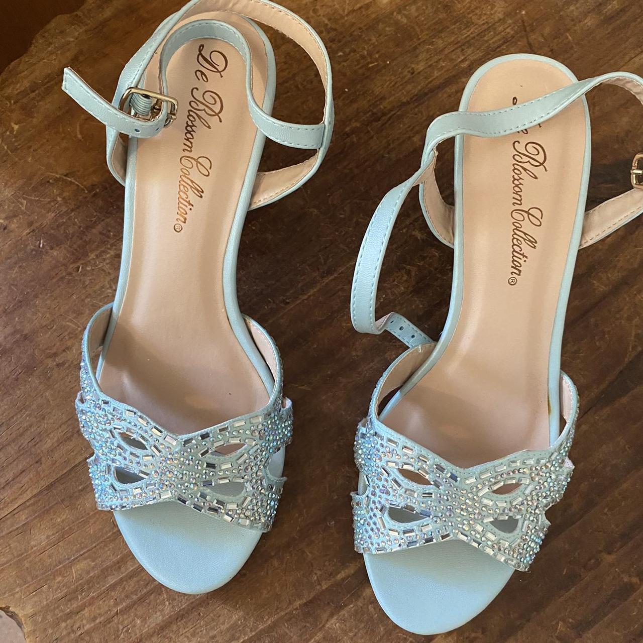 Sparkly best sale blue heels