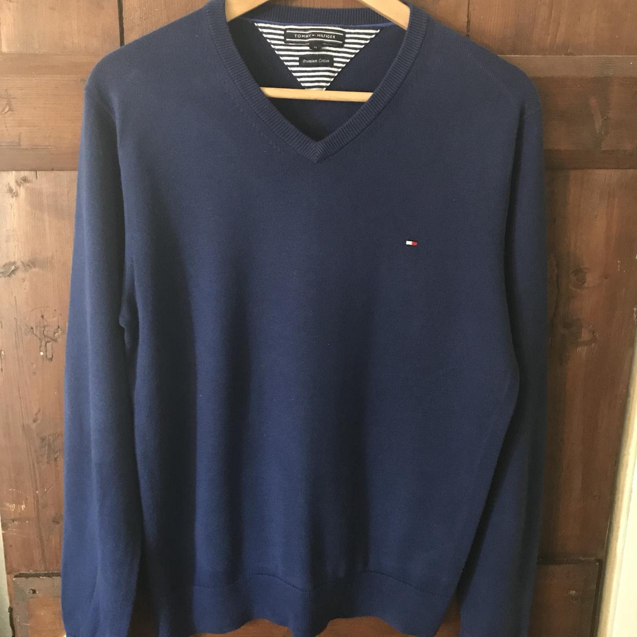 Authentic Royal Blue Tommy Hilfiger jumper. Size... - Depop