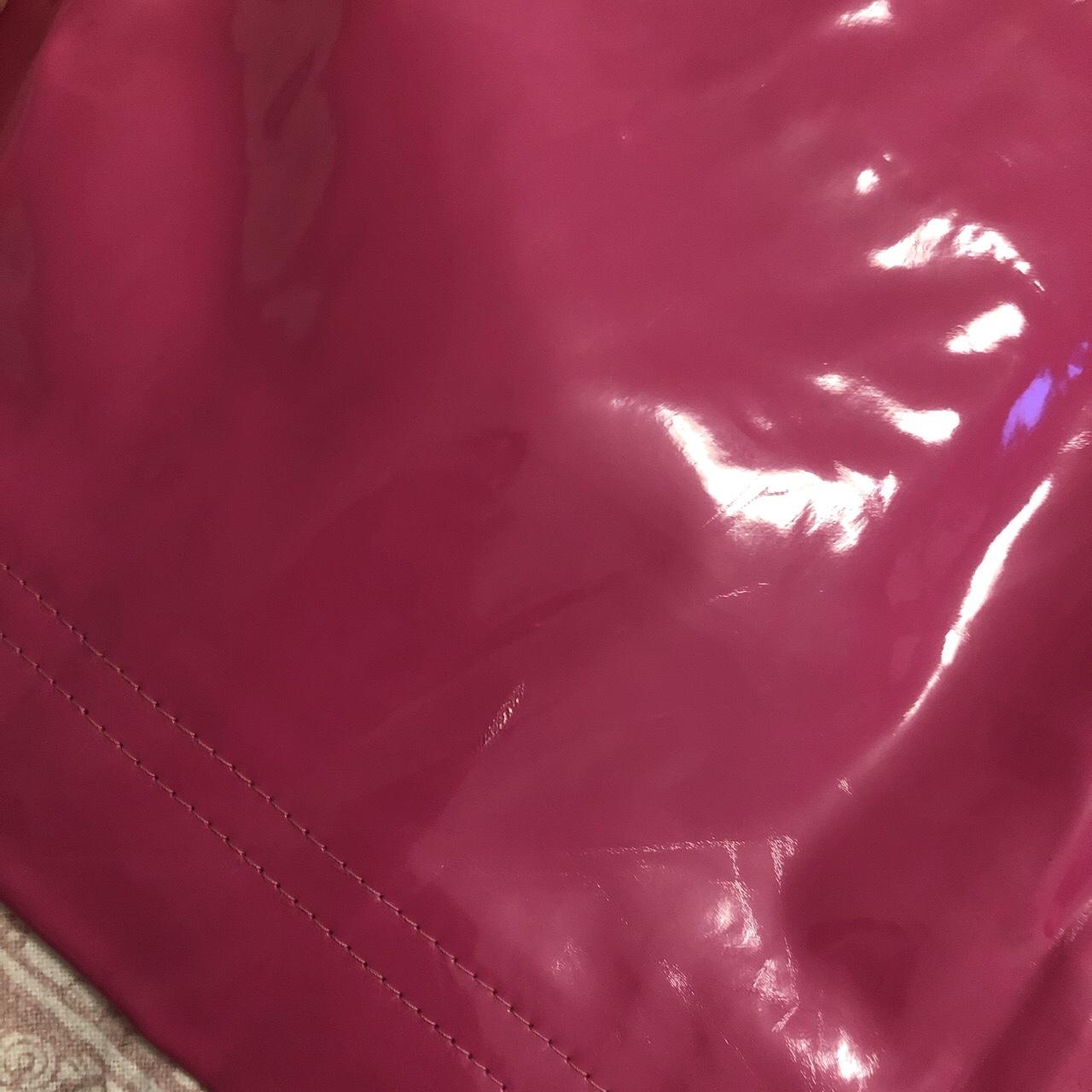 Hot pink pvc skirt with zips such a great skirt but... - Depop