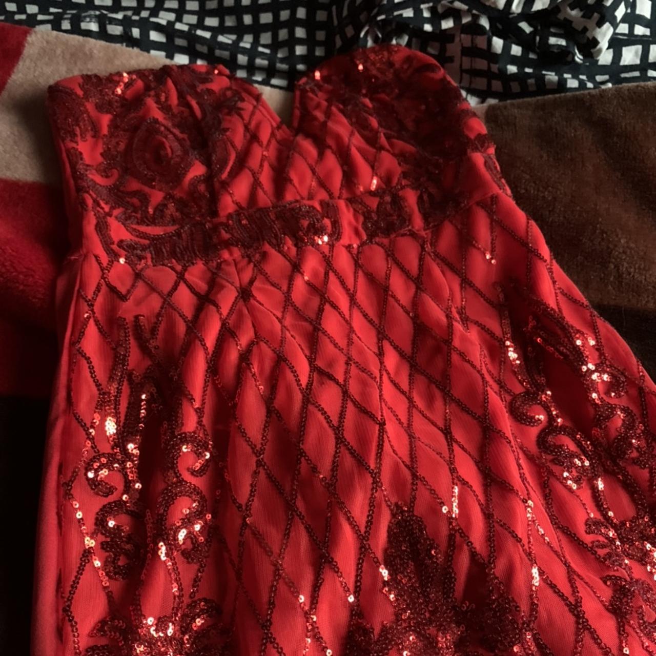 Pretty little thing red sequin dress. Open to any