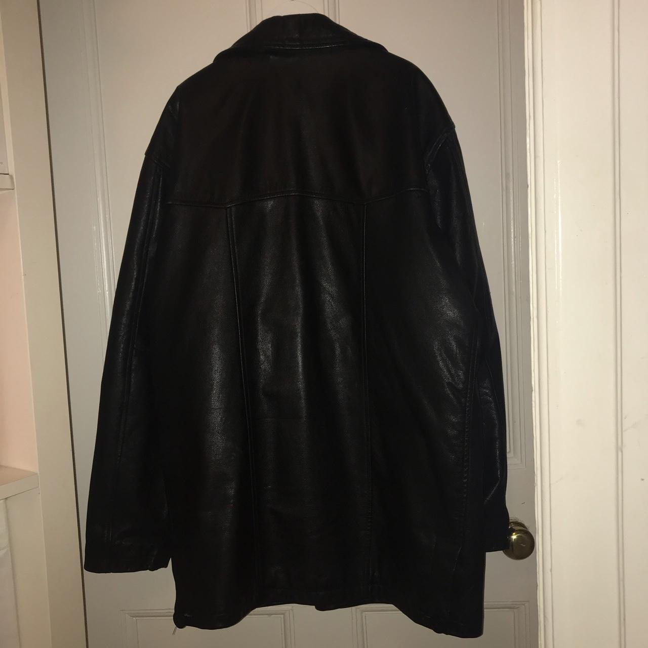 Real leather jacket from The Vali Collection... - Depop