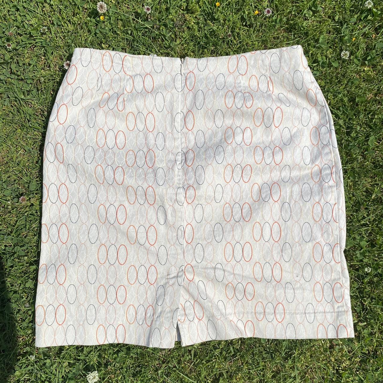 Geoffrey Beene Women's Cream and Orange Skirt (3)