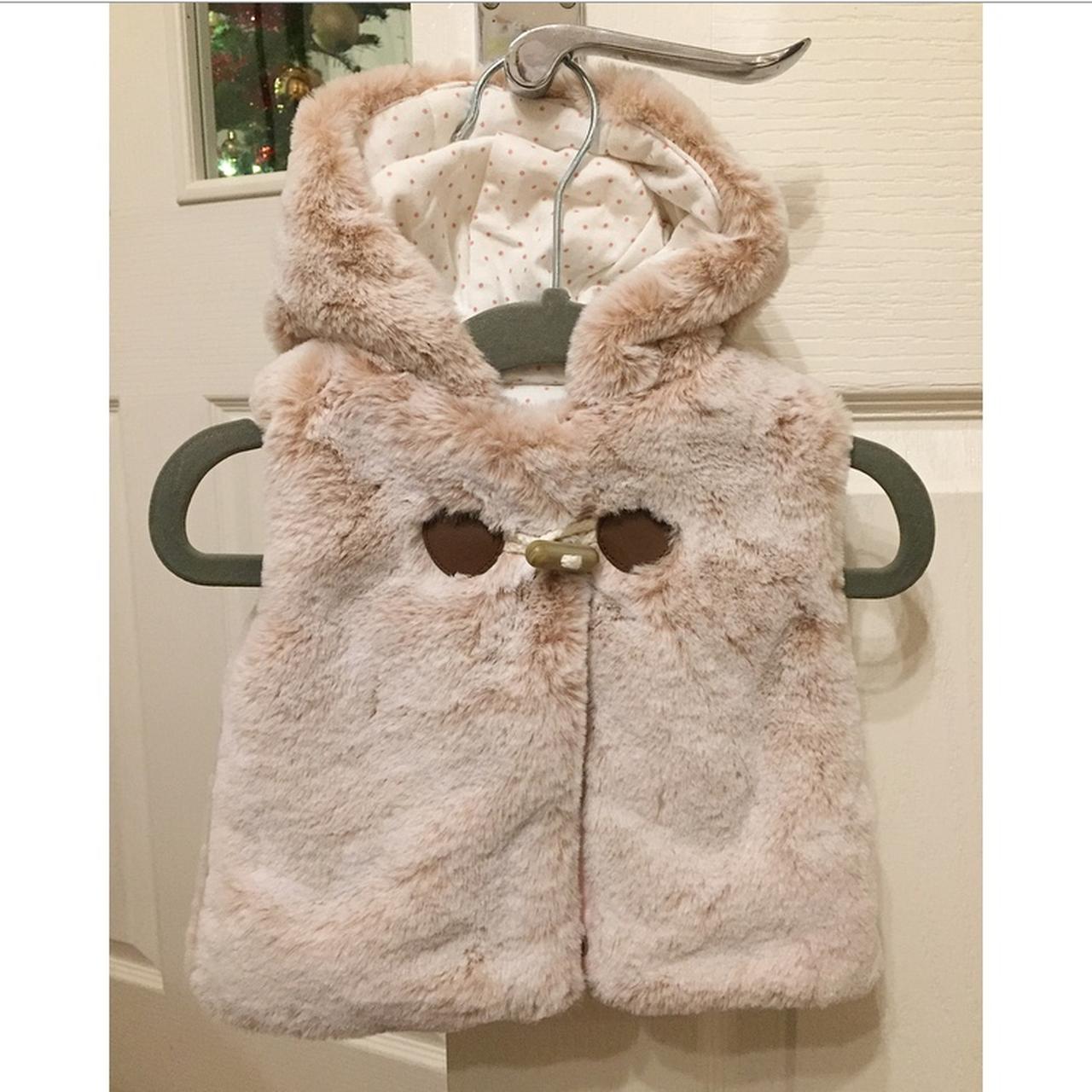Fur Gilet Newborn Gilet Baby Girls Faux Fur Gilet Size