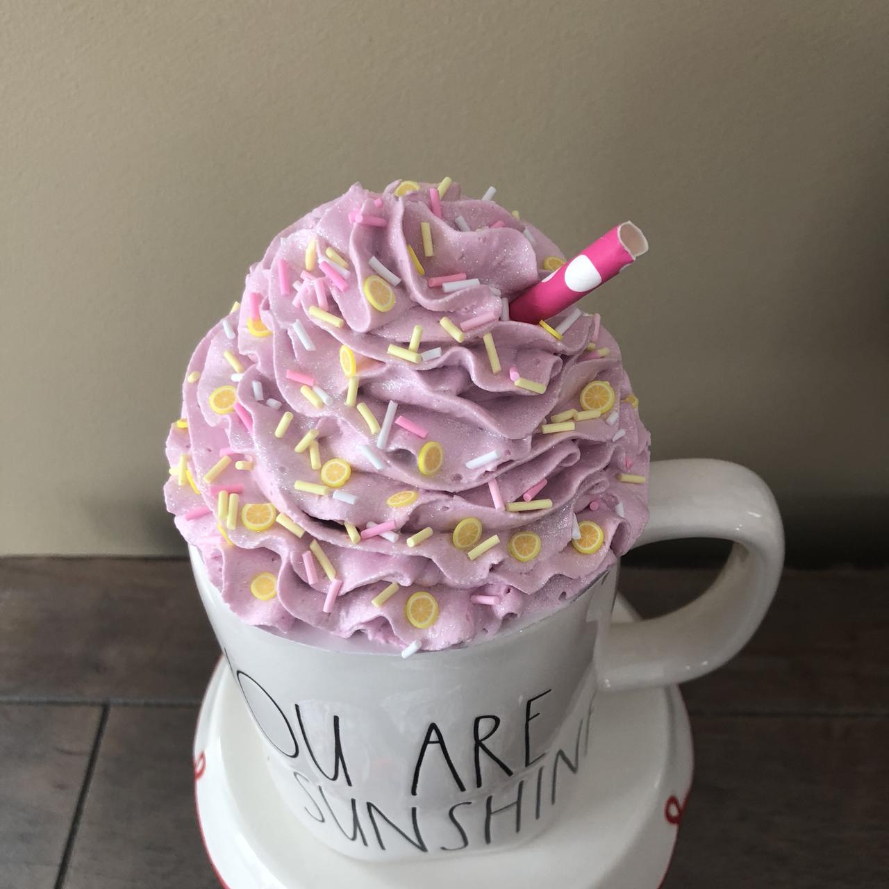 4 seasonal Faux Whipped Cream Mug Toppers are made - Depop