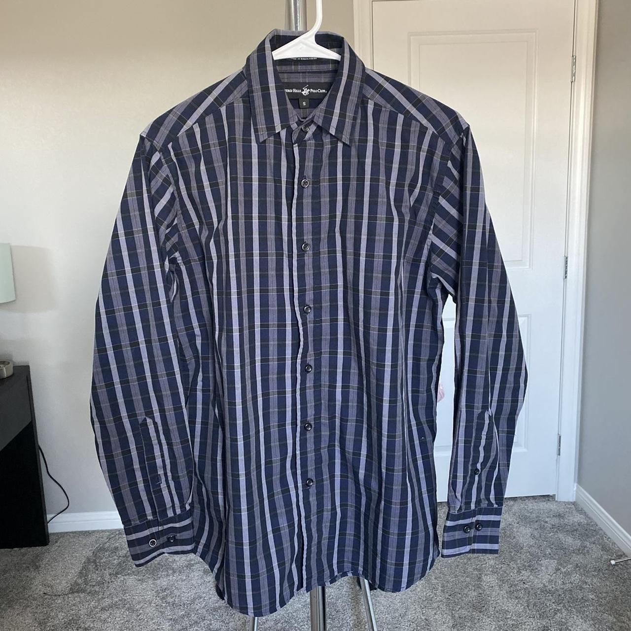 Button Up Dress Shirt Beverly Hills Polo... - Depop