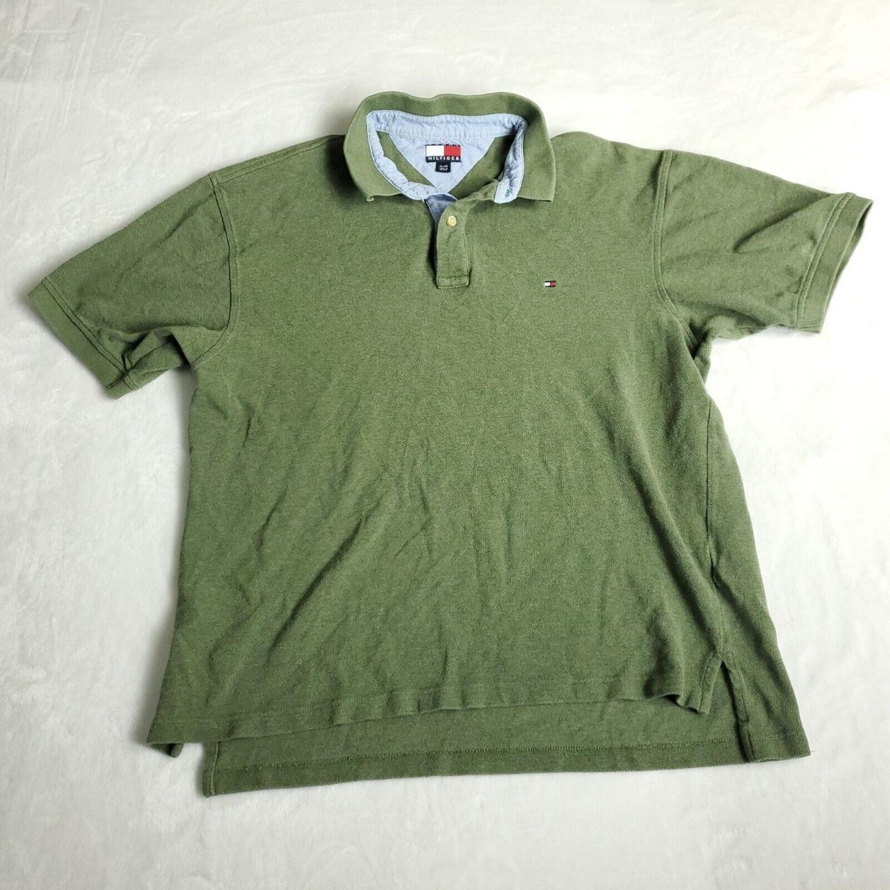 VINTAGE Tommy Hilfiger Polo Shirt Mens Size... - Depop