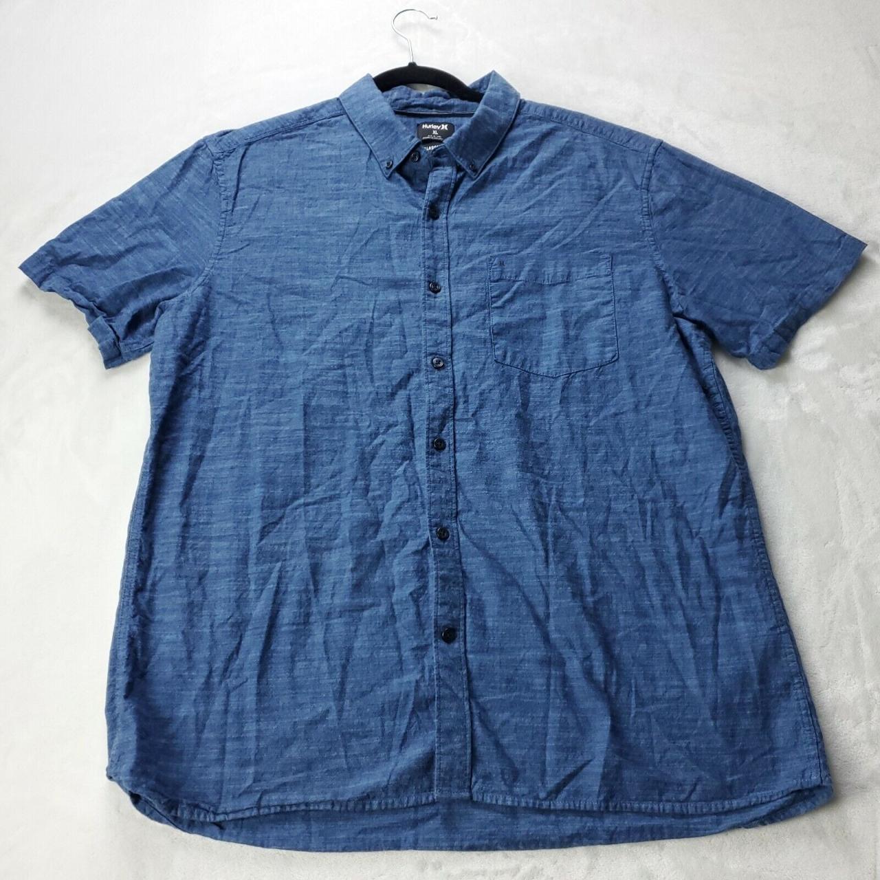 hurley dri fit button down shirt
