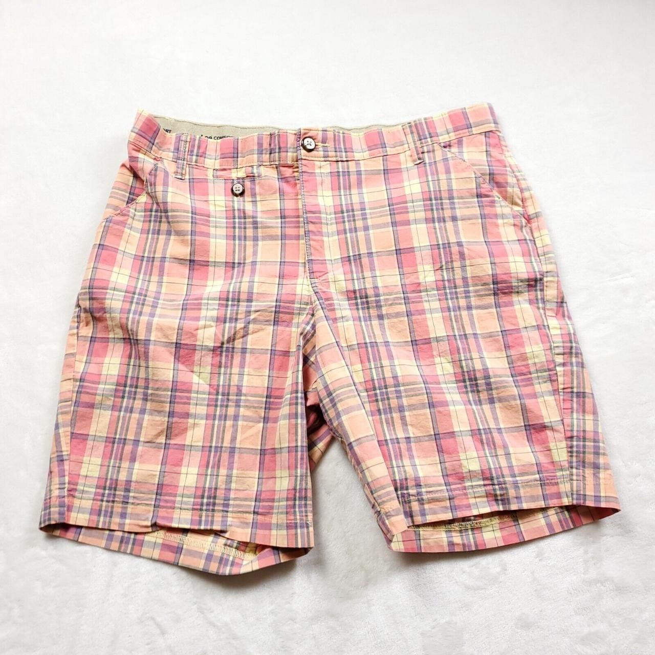 Lee Comfort Stretch Waist Plaid Shorts Womens... - Depop