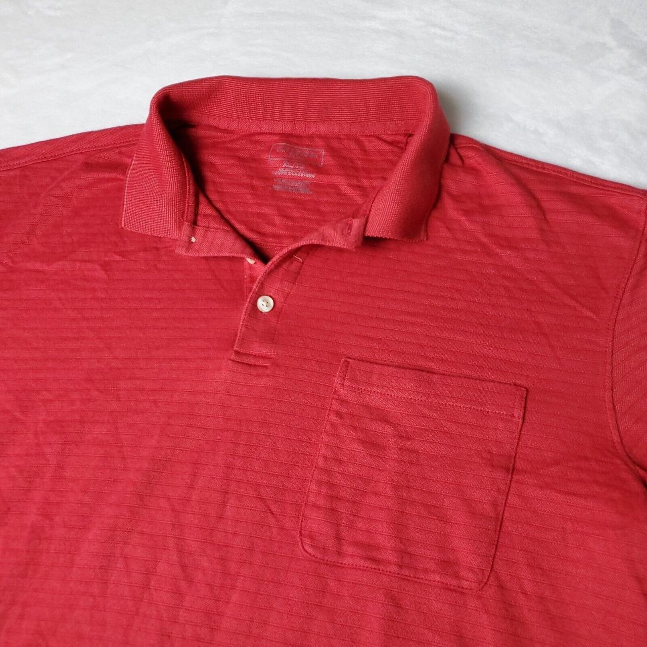 Van Heusen Classic Polo Shirt Mens Size XL Red... - Depop