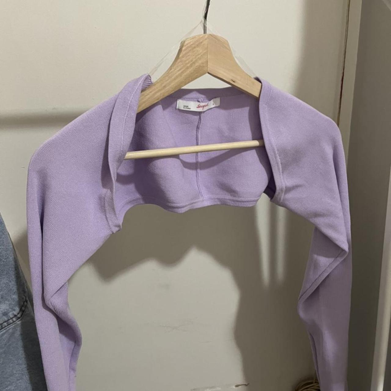 SUPRE SHRUG LILAC Depop