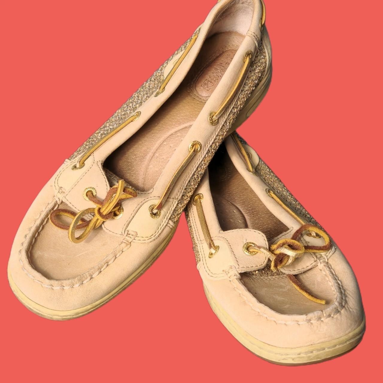 sperry angelfish gold glitter