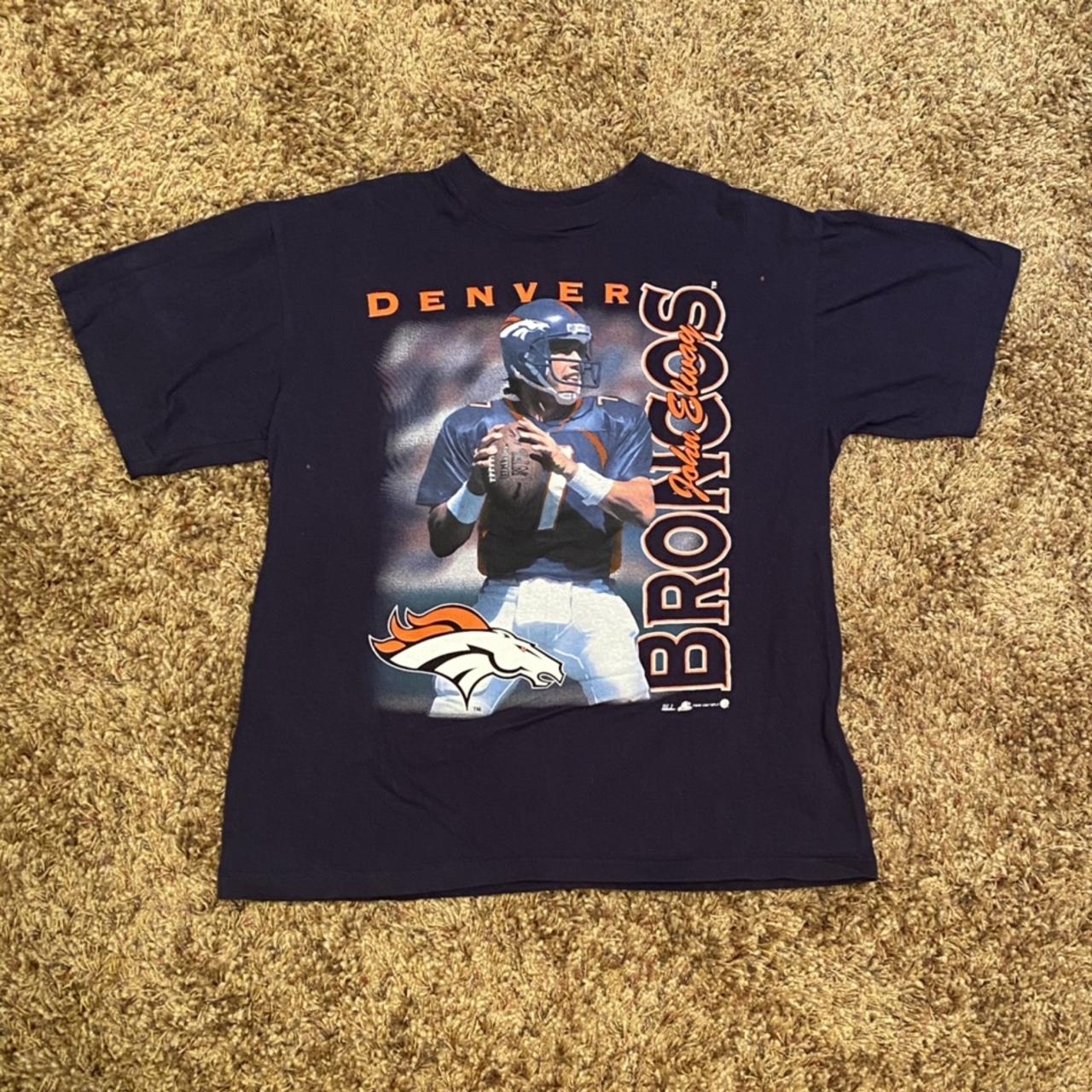 Vintage 1994 NFL Denver Broncos John Elway Shirt - Depop