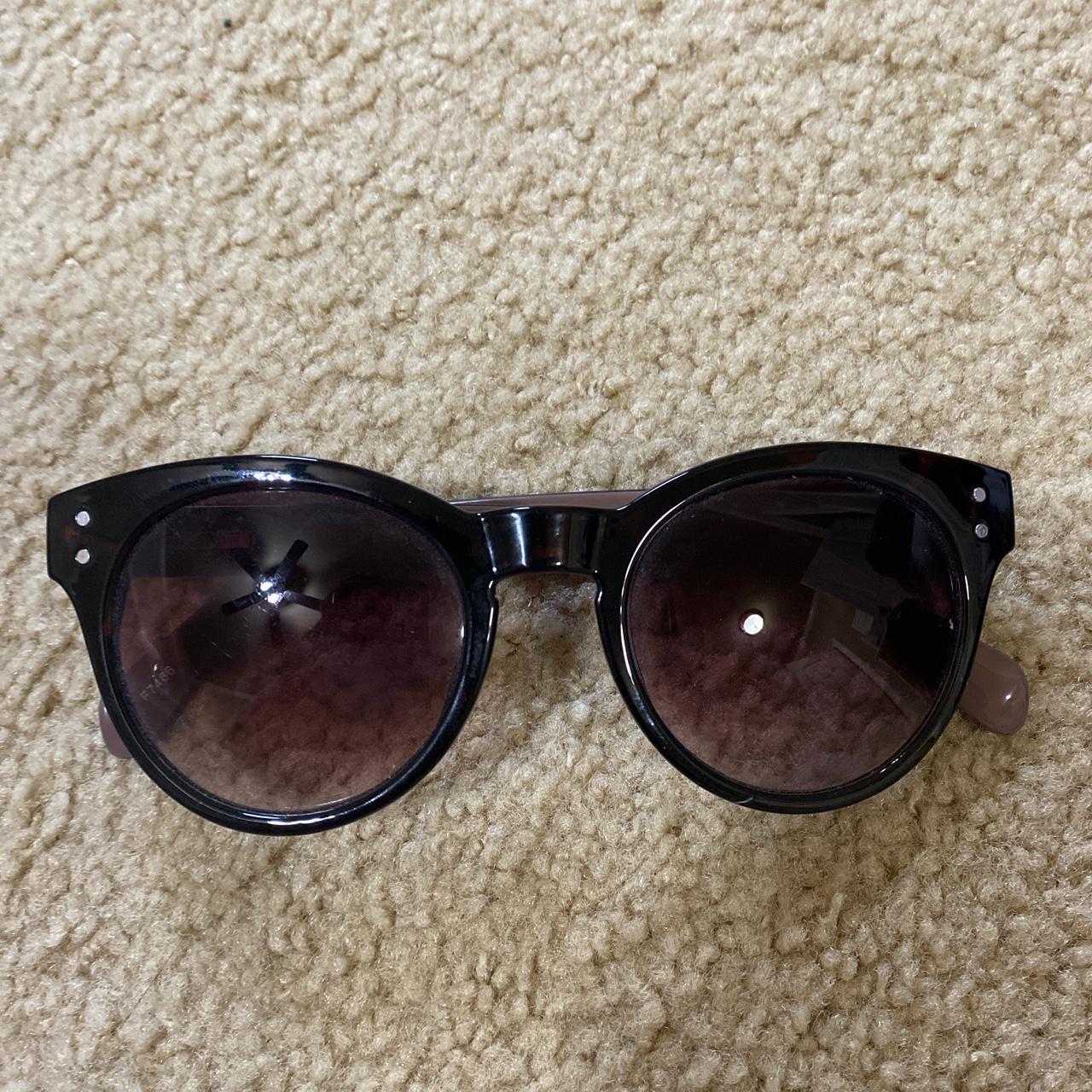 J.Crew Women's Black Sunglasses Depop