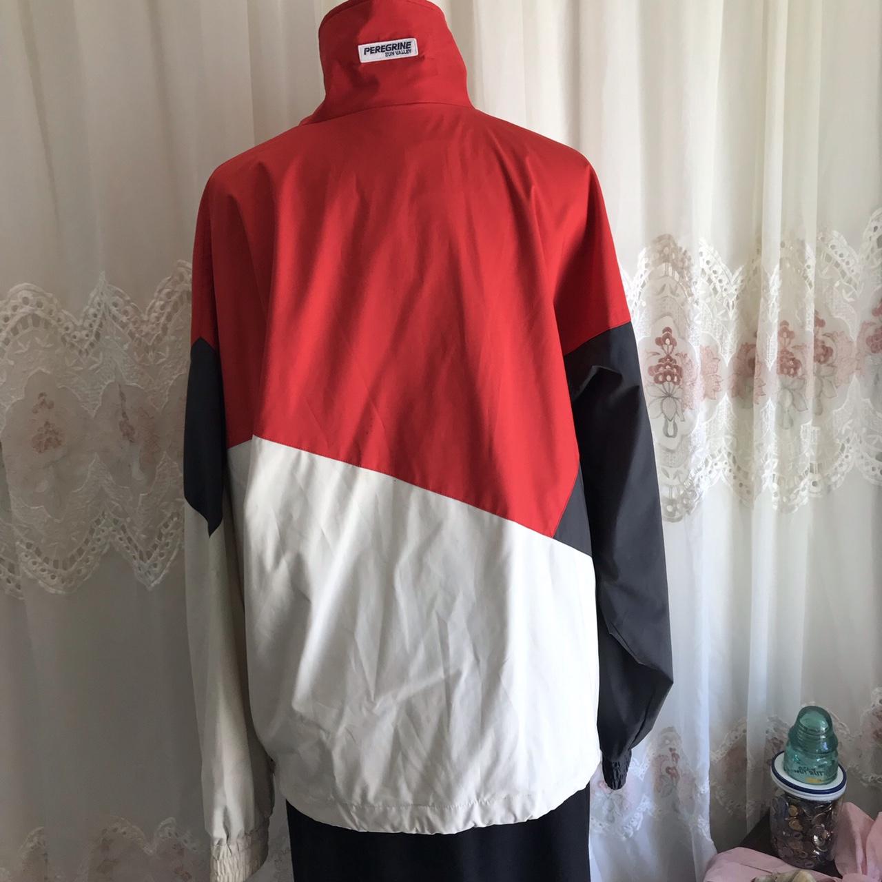 Red white and blue vintage 90s pull over mid weight... - Depop
