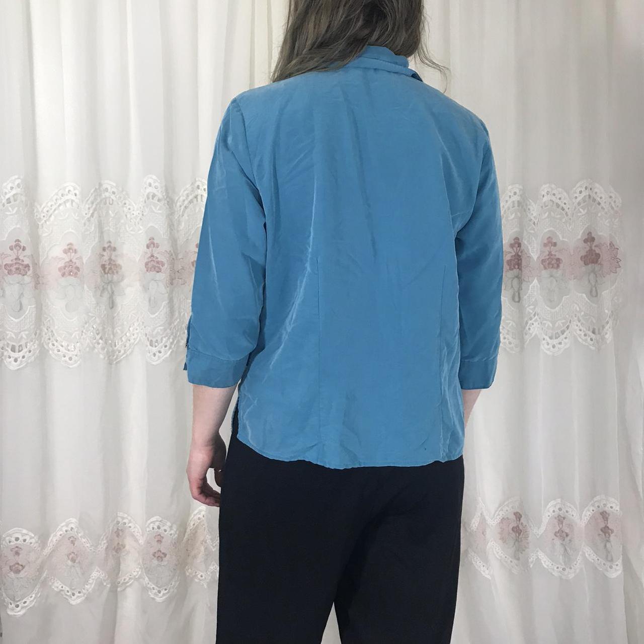 Product Image 3 - Teal 3/4 sleeve blouse, polyester