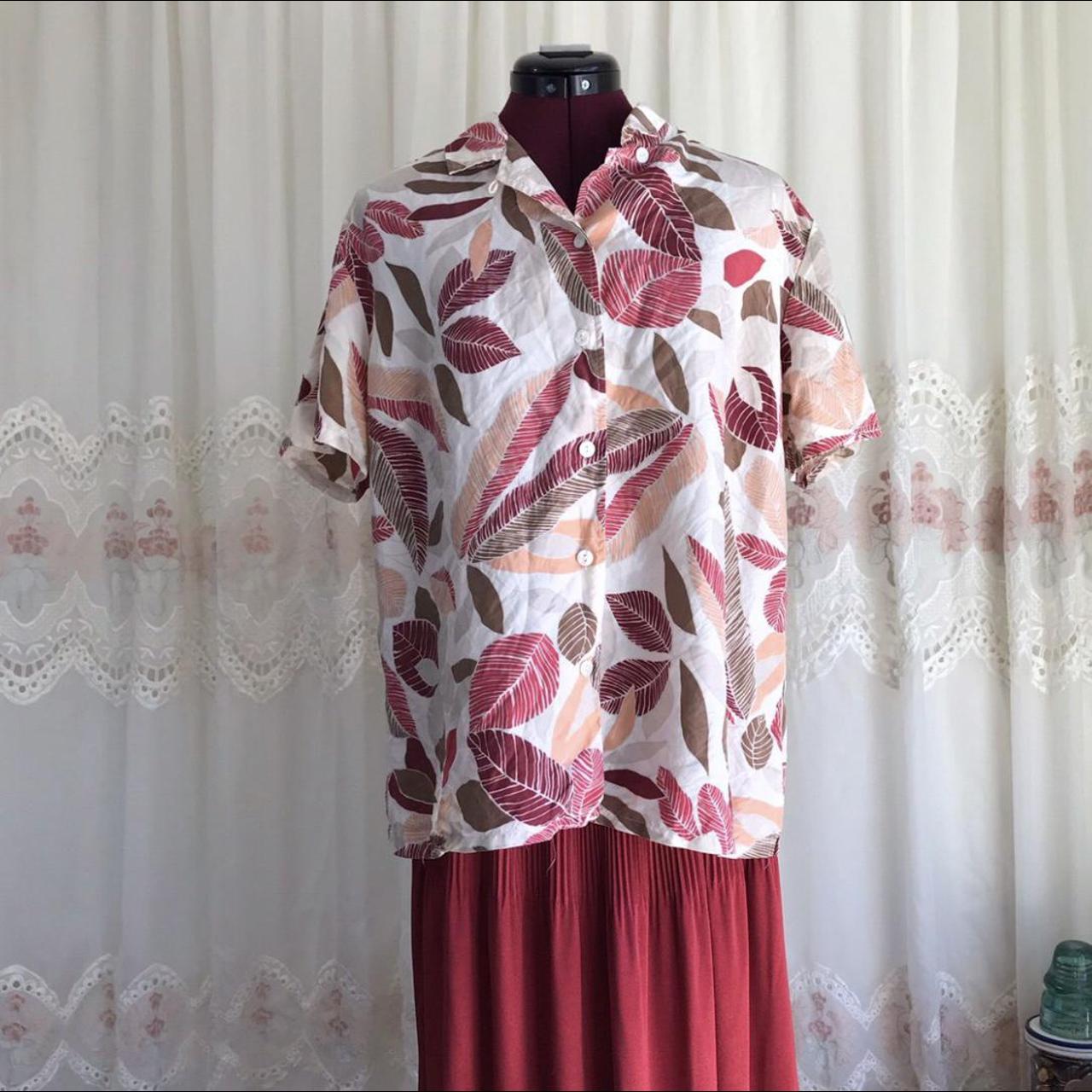 Unbranded Women's Pink and Tan Blouse