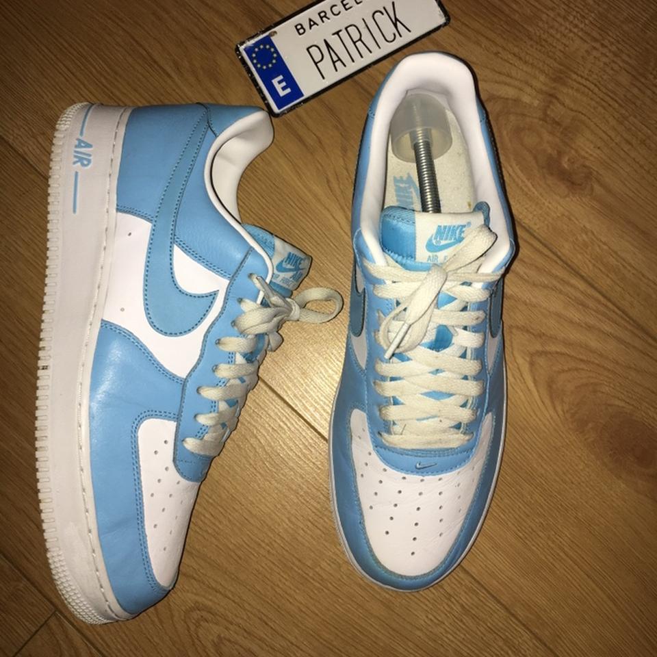 Nike AF1 Air Force 1 Low LV8 GS 'Dark Sky Blue' - Depop