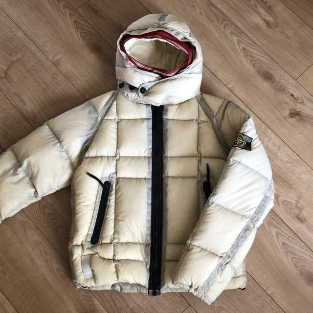 Stone island opaque cheap nylon tela down jacket