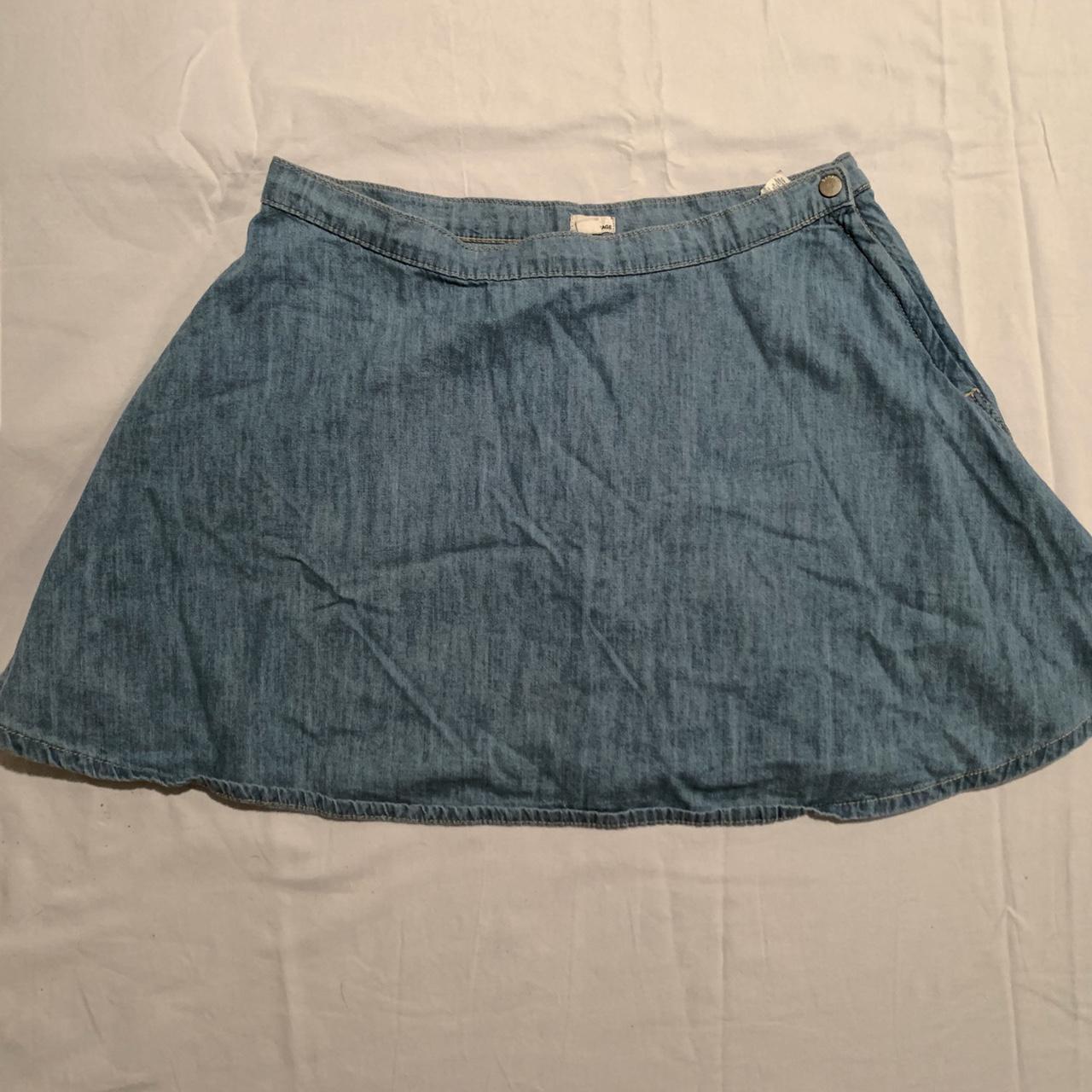 Garage Women's Blue Skirt | Depop