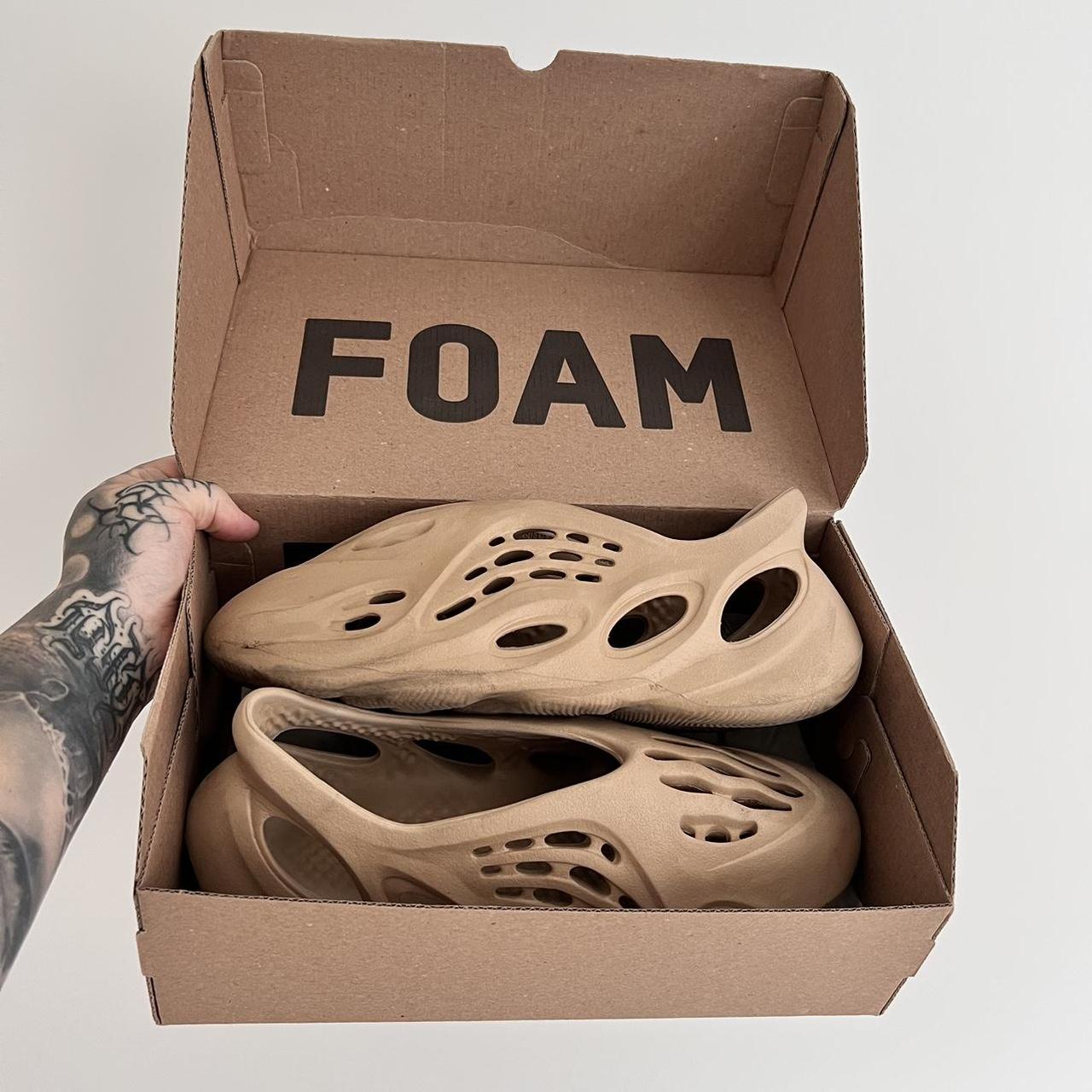 Yeezy foam runners ochre Size 9 Worn a handful of... Depop