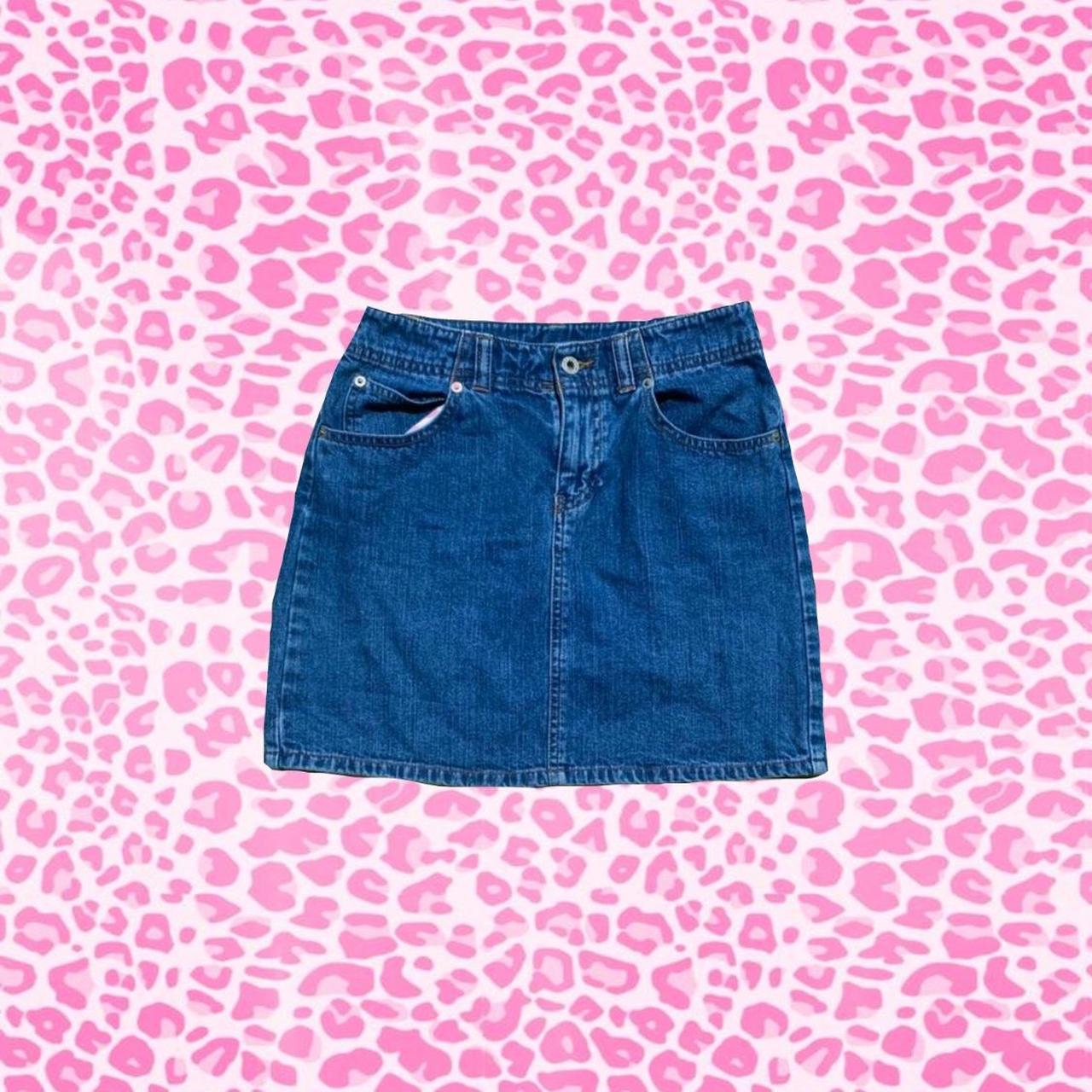 🤍GAP DENIM SKIRT🤍 Midrise/high rise medium blue... Depop