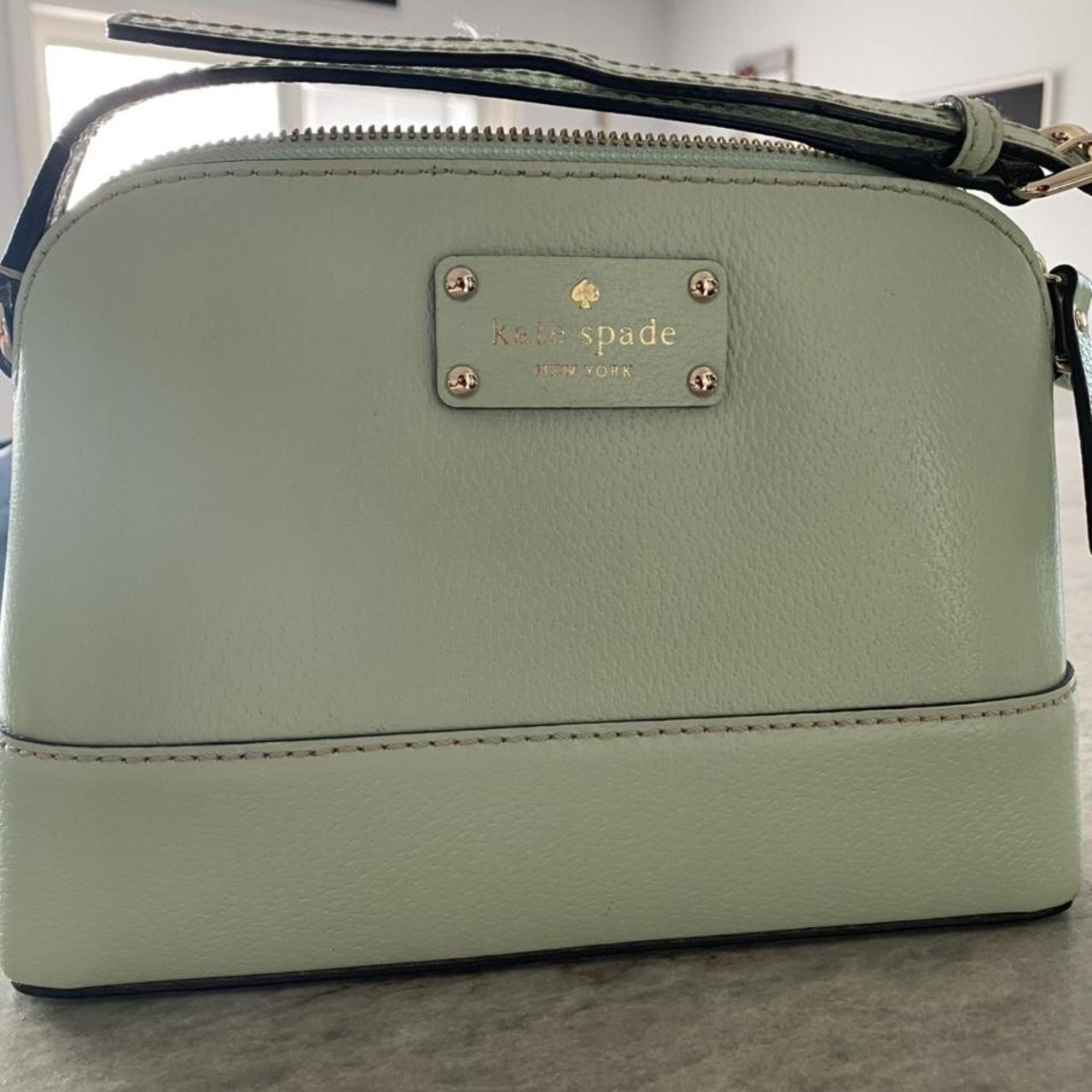 sage green kate spade purse