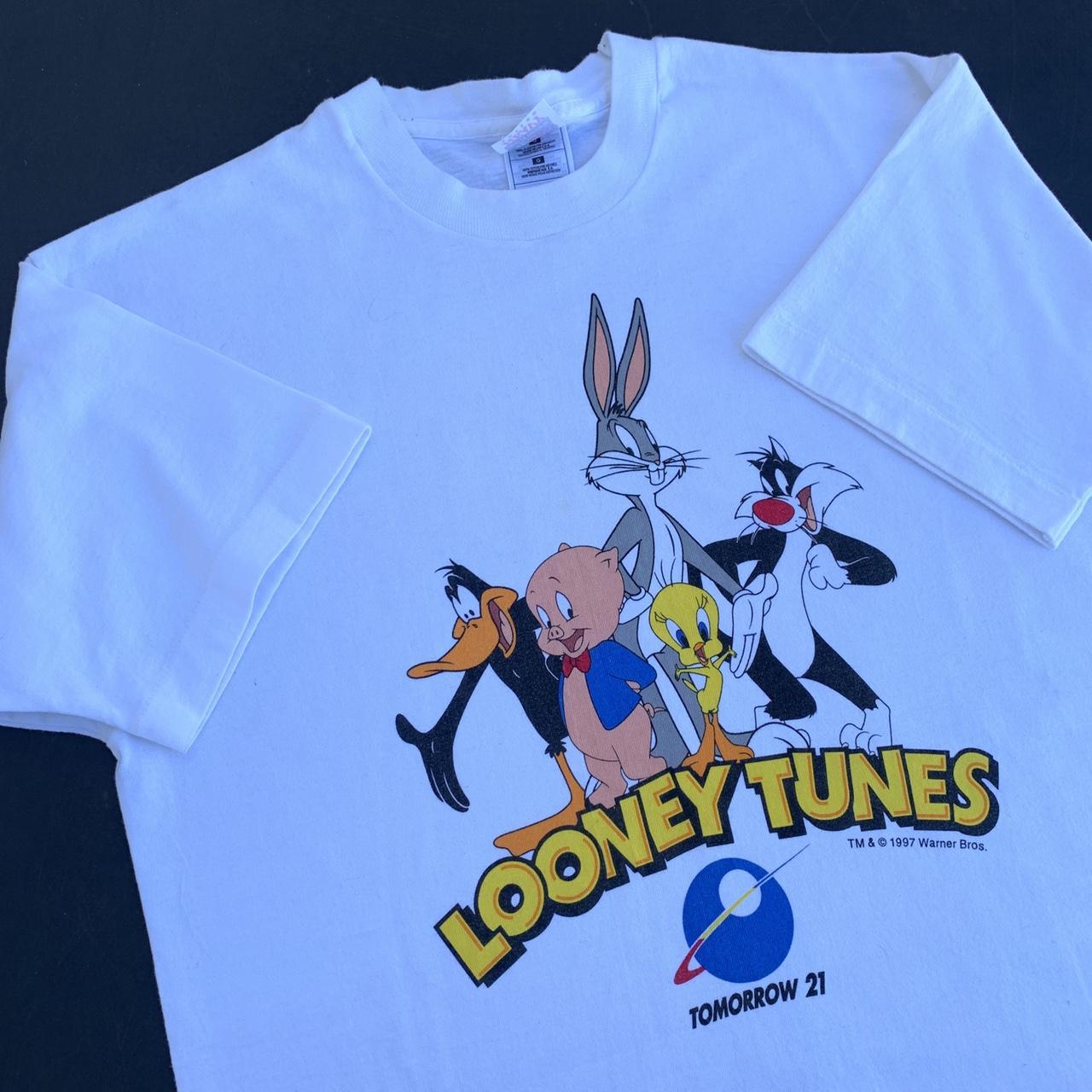 Looney Tunes Men's White T-shirt