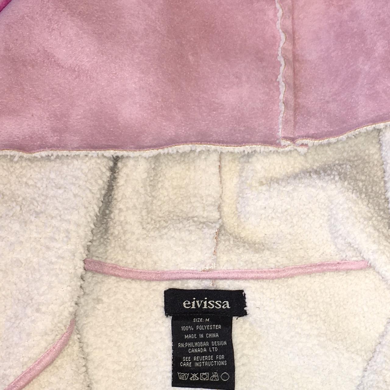 Pink eivissa Sherpa jacket In good condition, no... - Depop