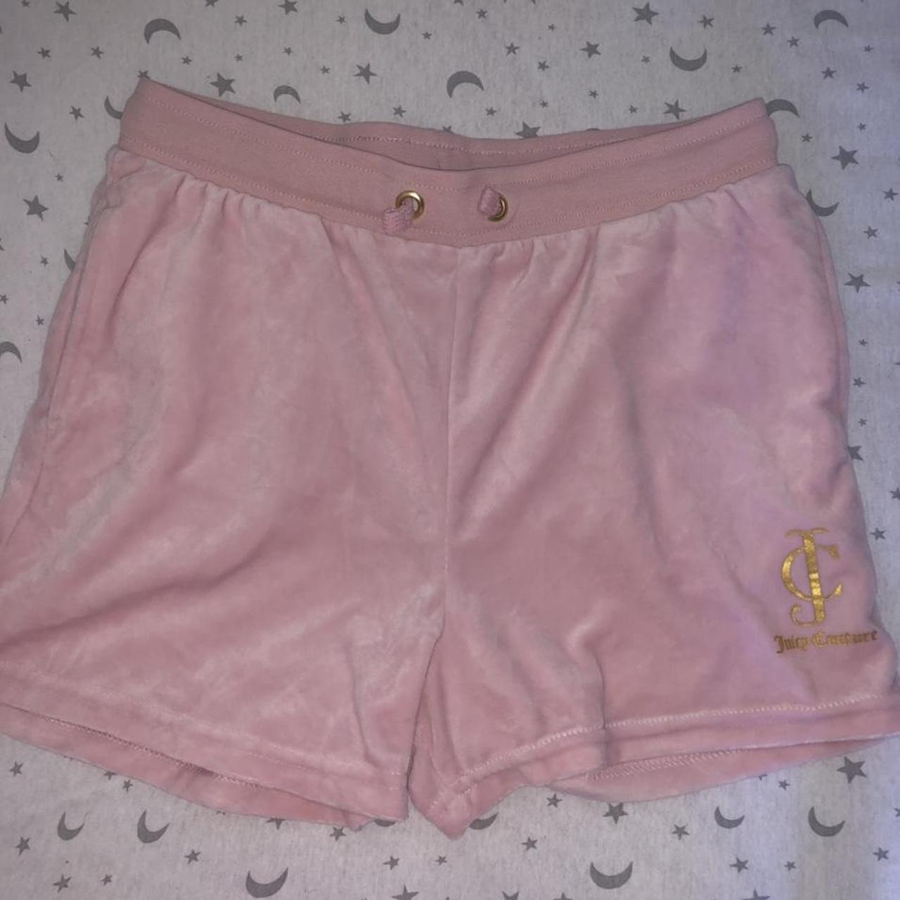 Juicy couture pink velour shorts New with tags... - Depop