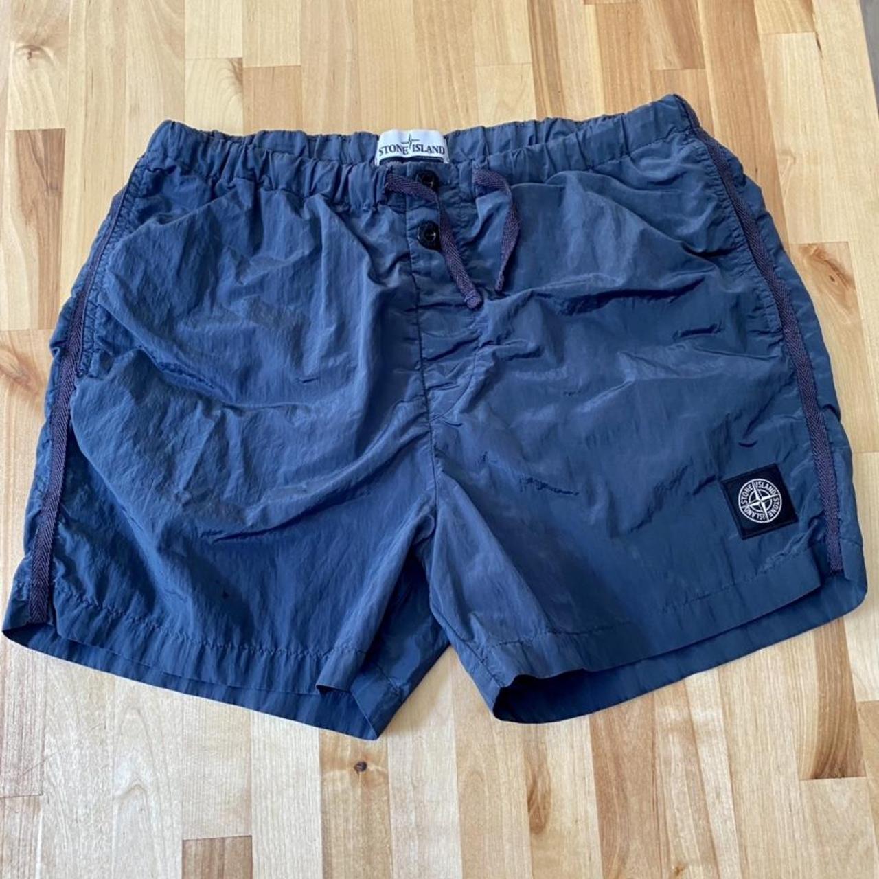 Stone Island Men's Navy Swim-briefs-shorts | Depop