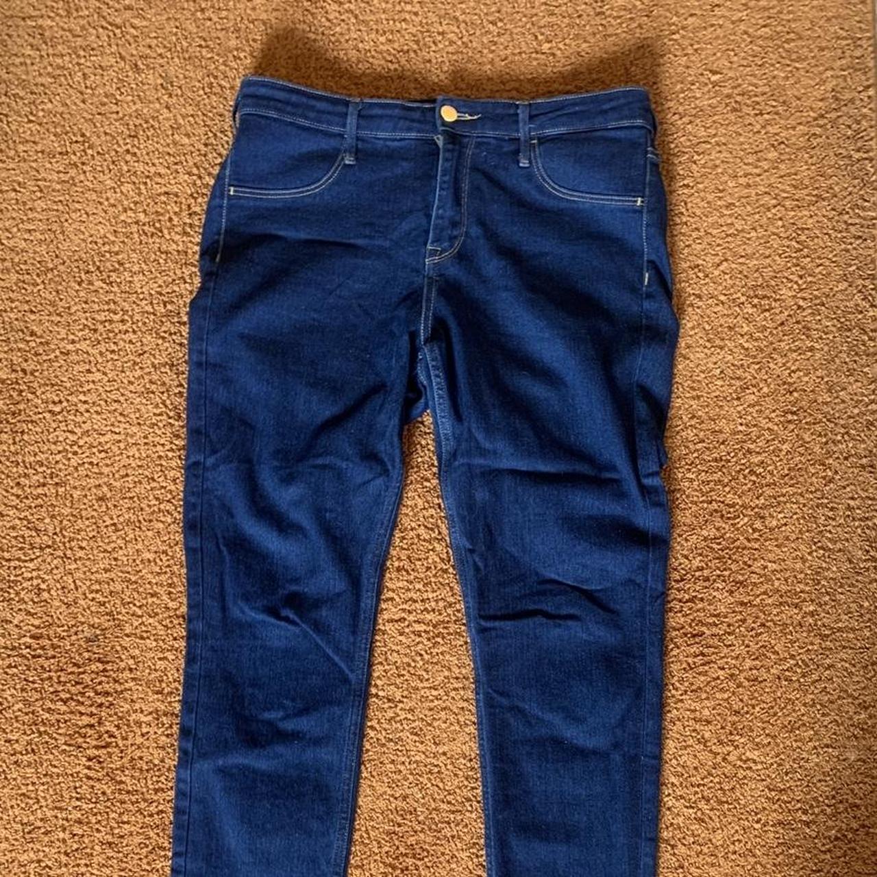 Dark blue skinny jeans #skinnyjeans #bluejeans #jeans - Depop