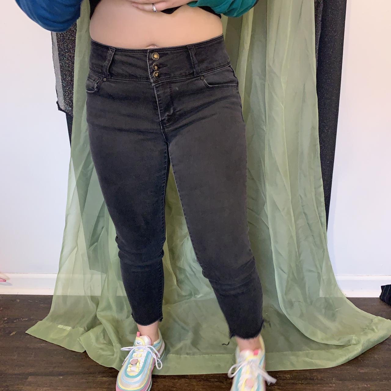 Black skinny jeans Zip closure Pockets back and... Depop