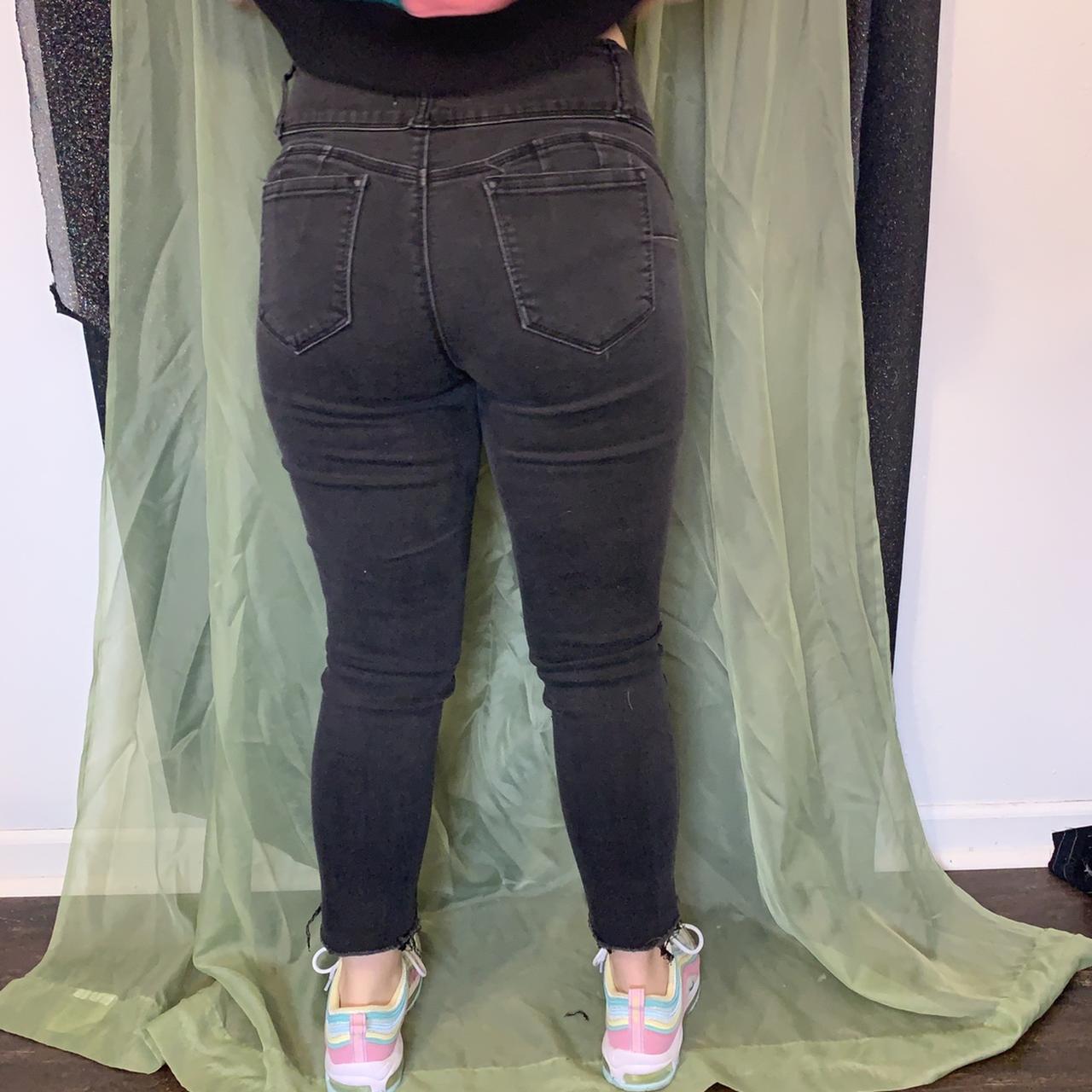 Black skinny jeans Zip closure Pockets back and... Depop