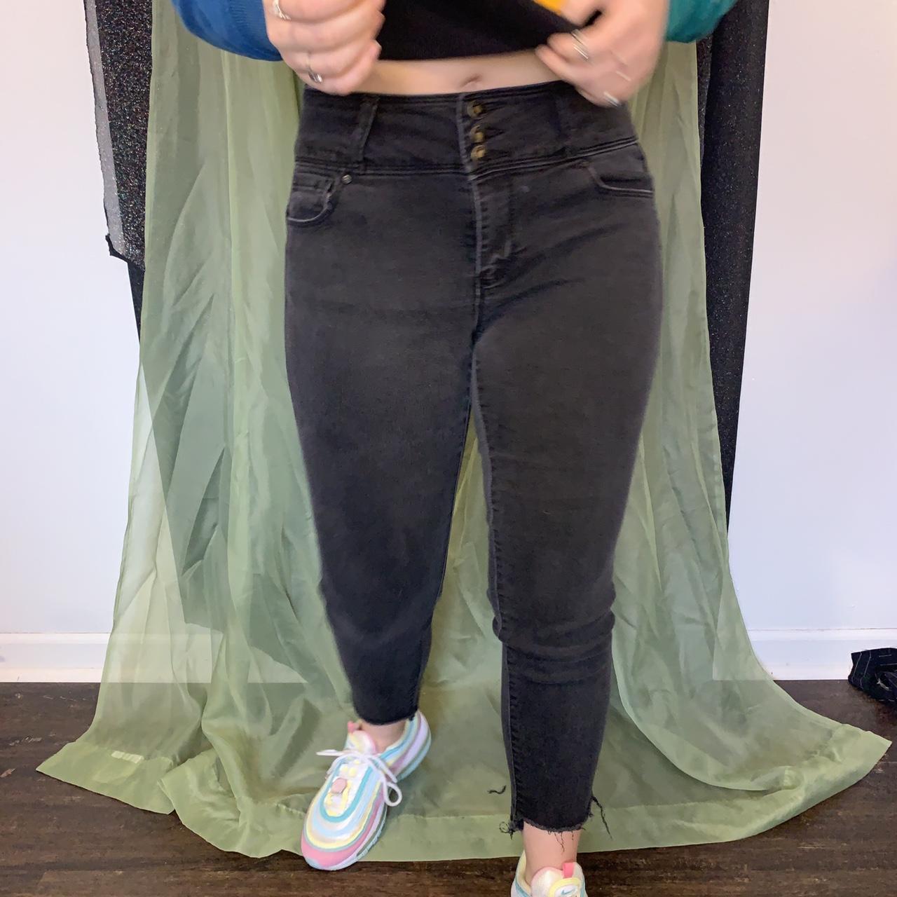 Black skinny jeans Zip closure Pockets back and... Depop