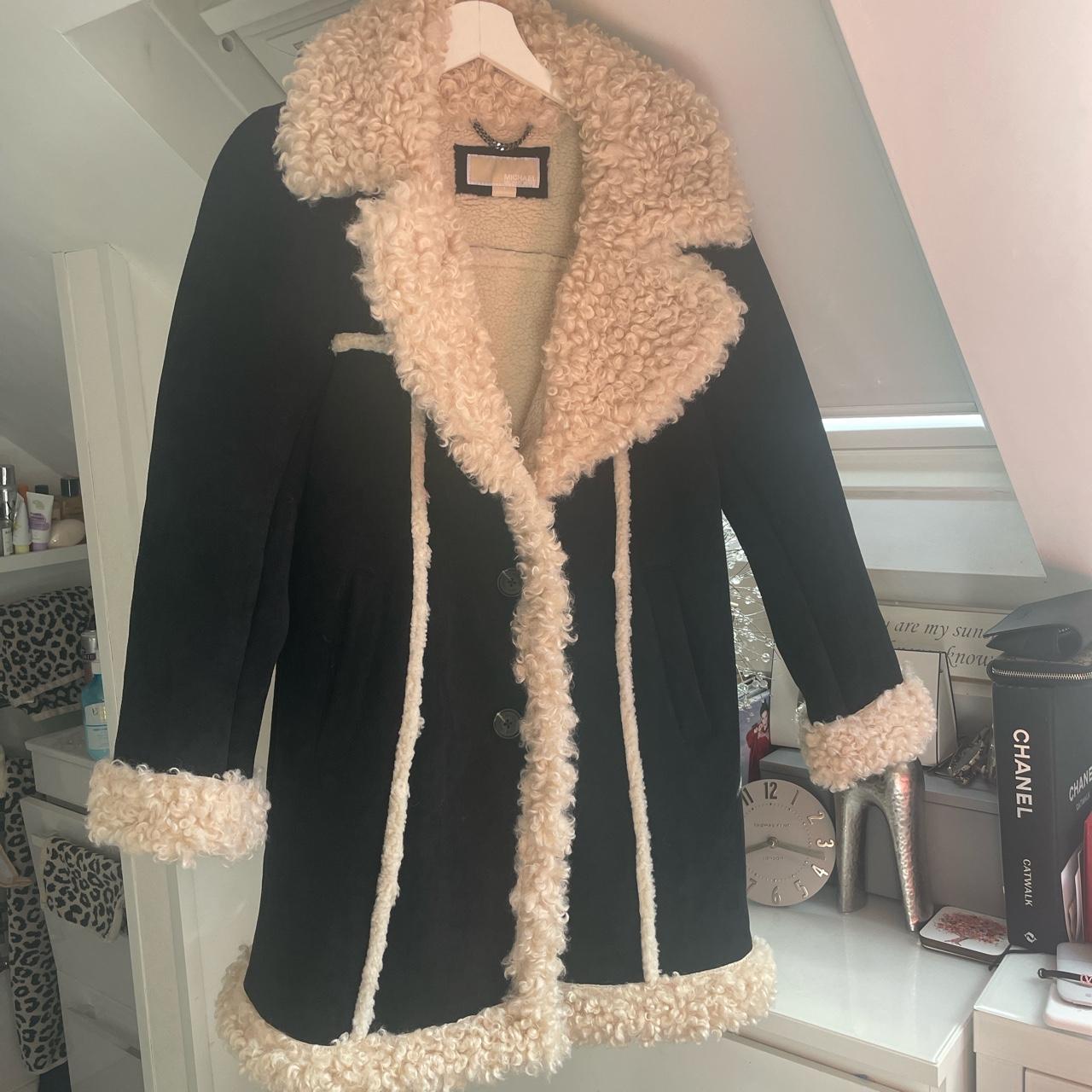 michael kors shearling coat