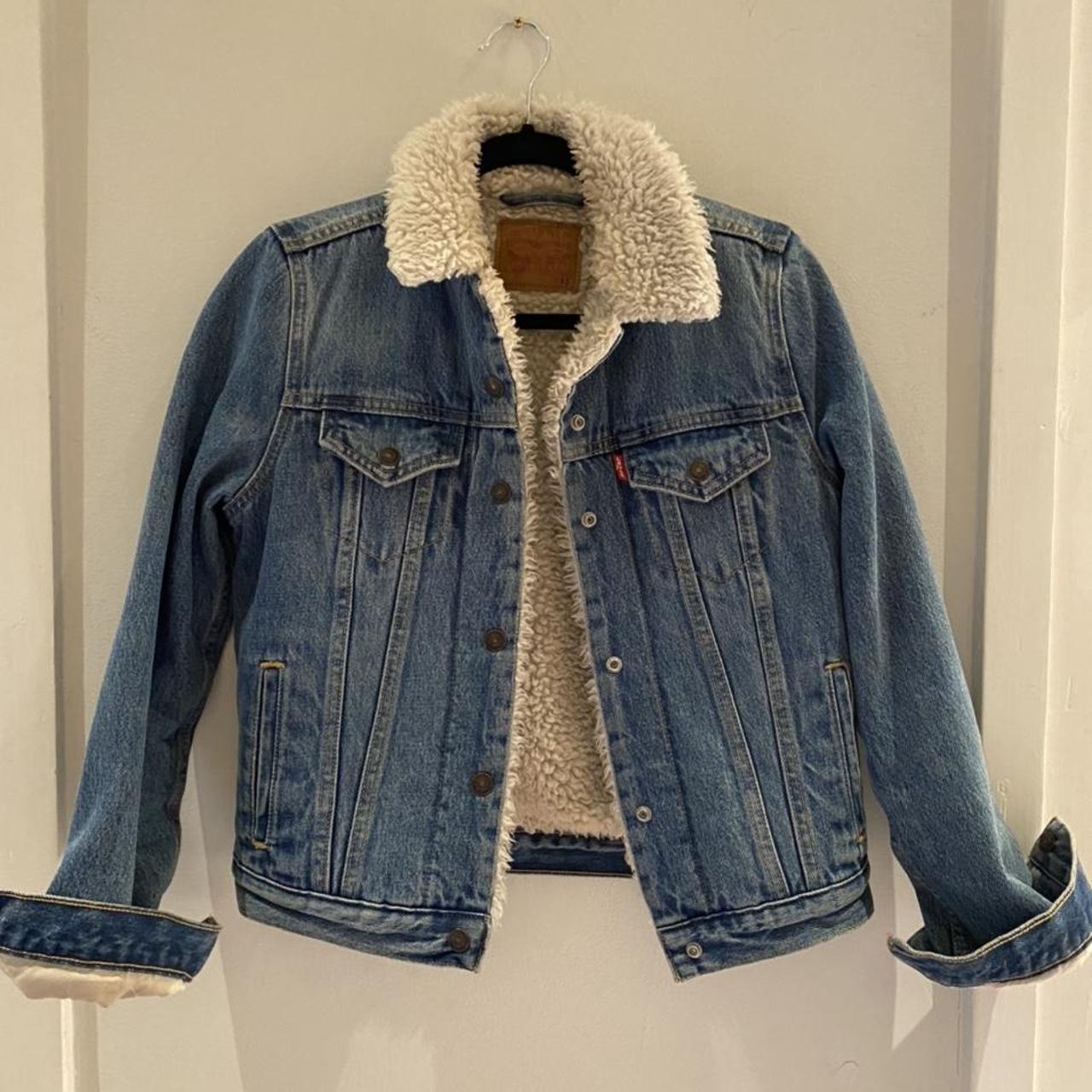 levi's shearling jean jacket