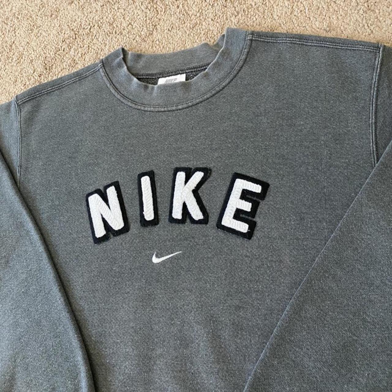 Vintage Nike Sweatshirt Spell Out Jumper. In good... - Depop