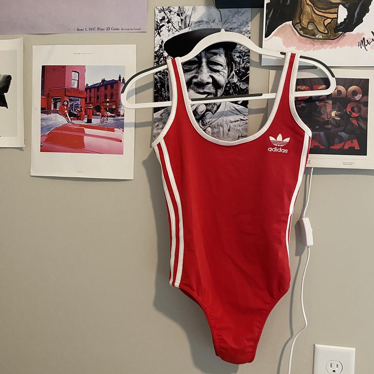 adidas bodysuit pink