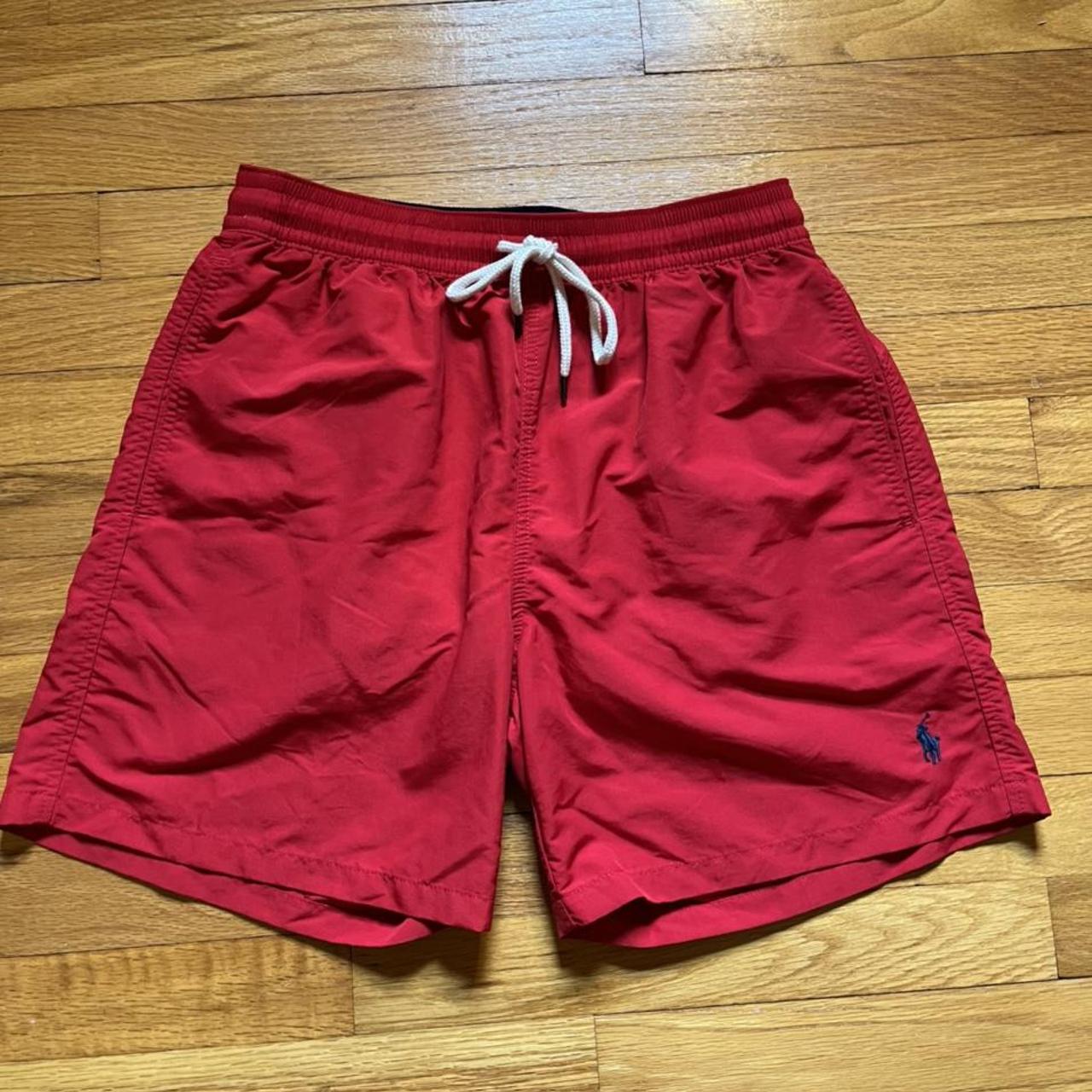 Polo Ralph Lauren Men's Red Swim-briefs-shorts | Depop