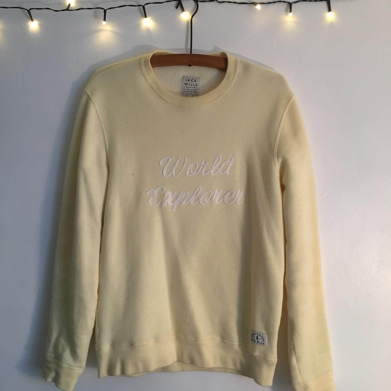 Jack wills yellow outlet jumper