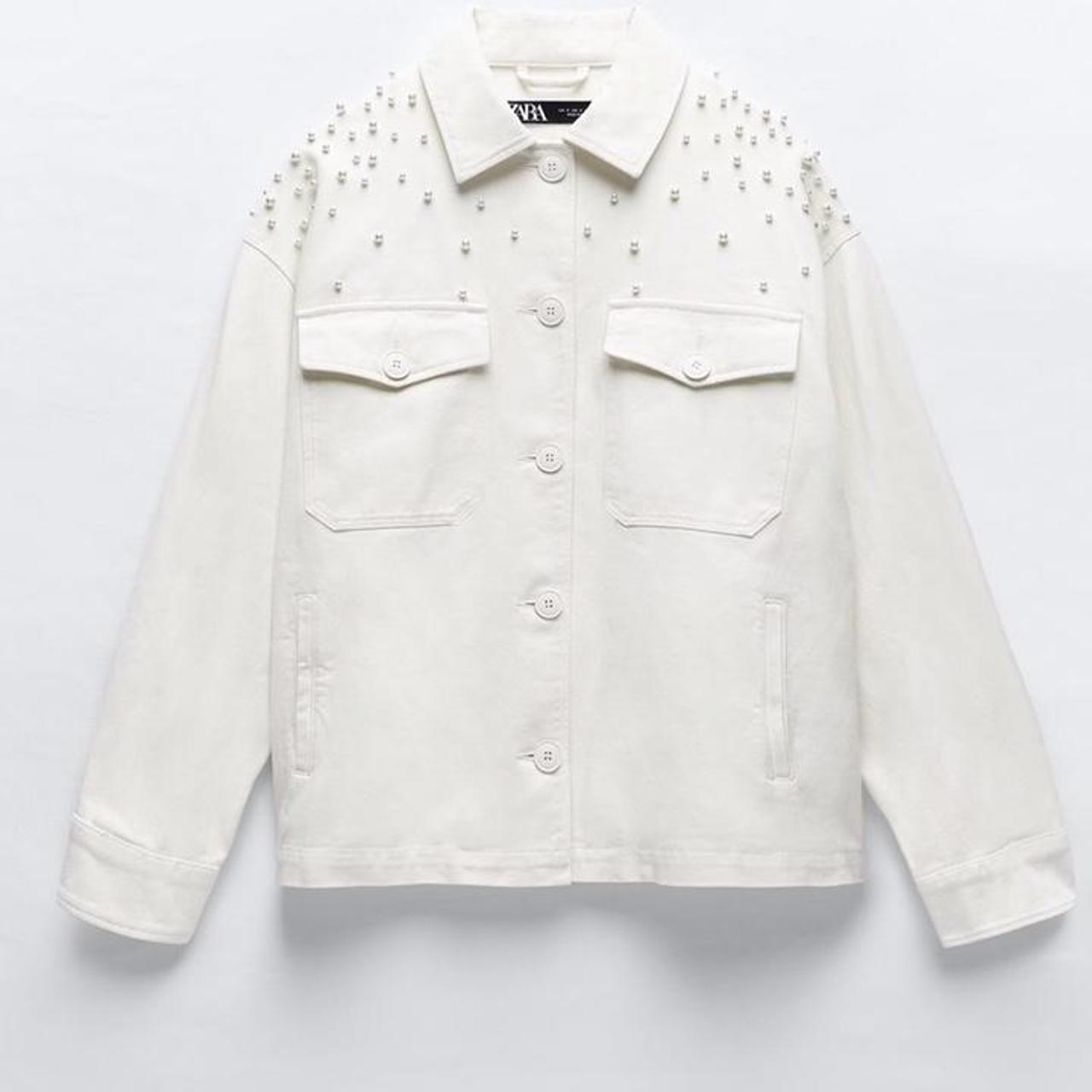 zara pearl jacket