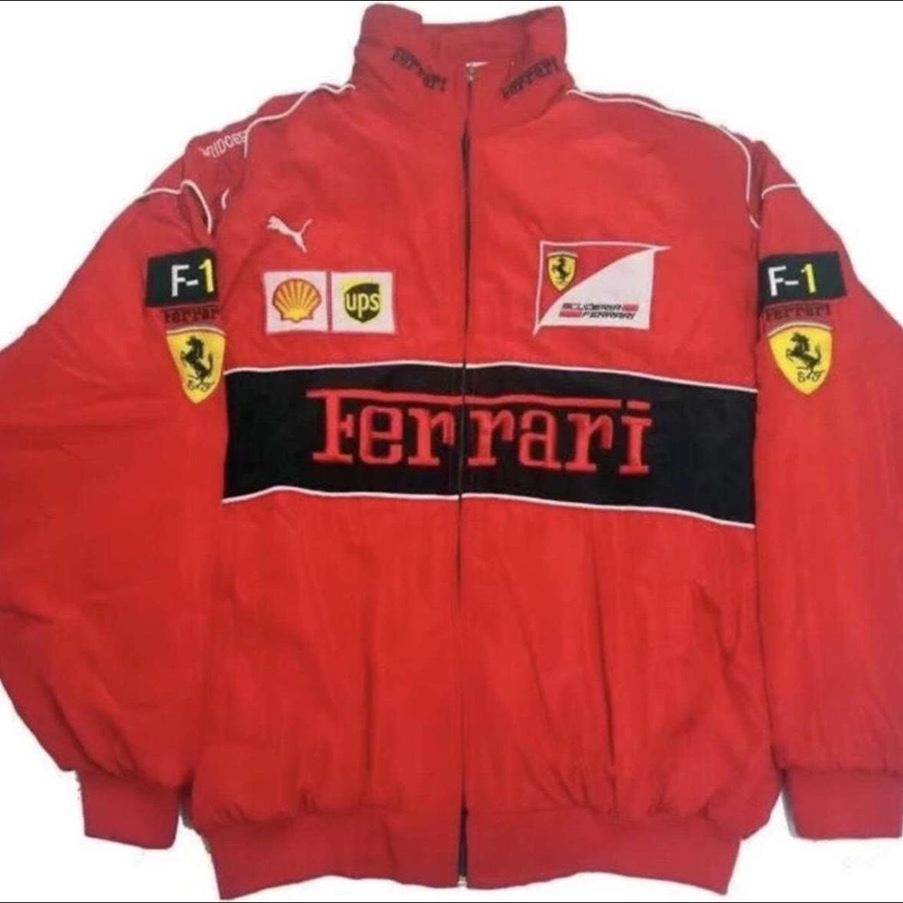 Ferrari in red F1 Jacket Size Medium, Large and... - Depop