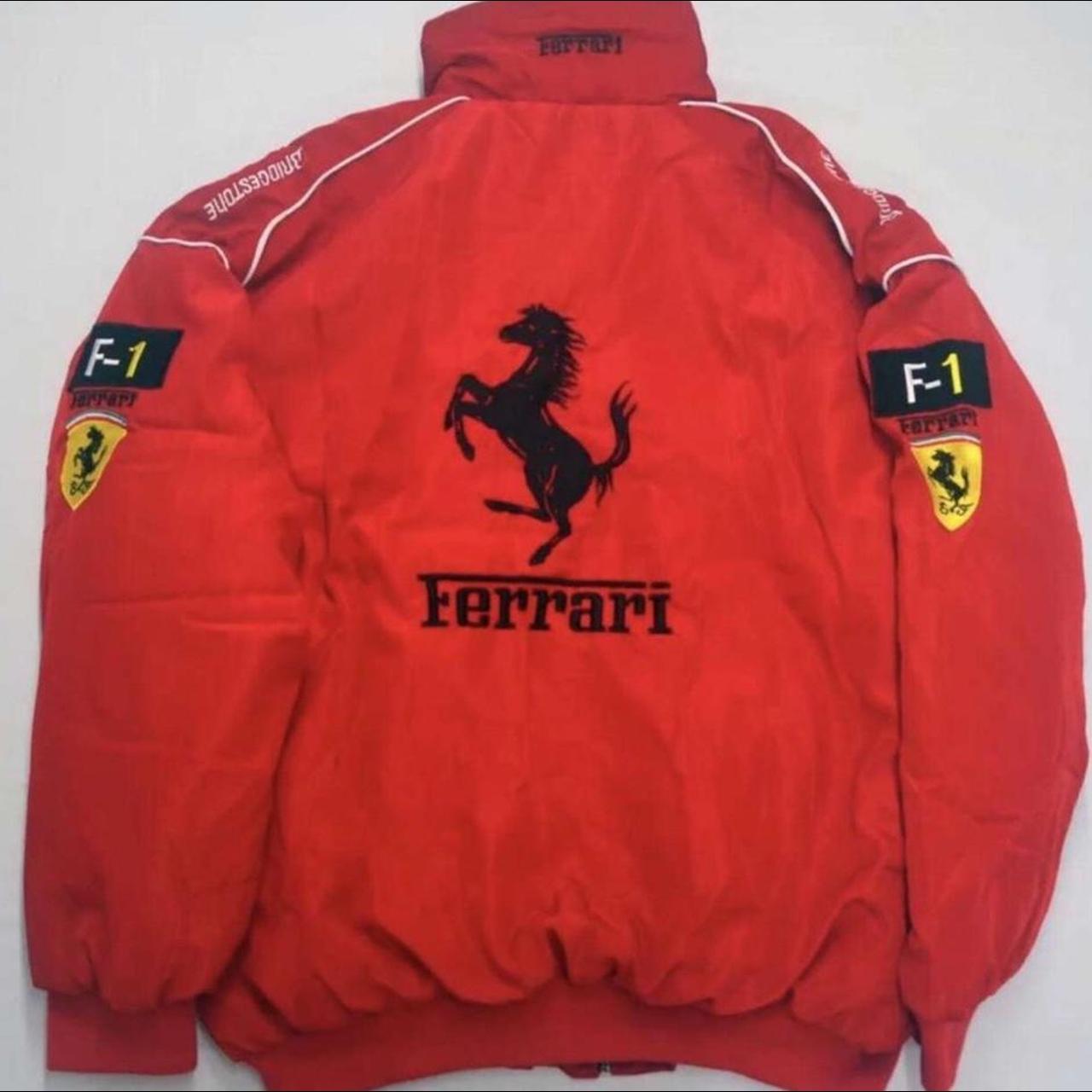 Ferrari in red F1 Jacket Size Medium, Large and... - Depop