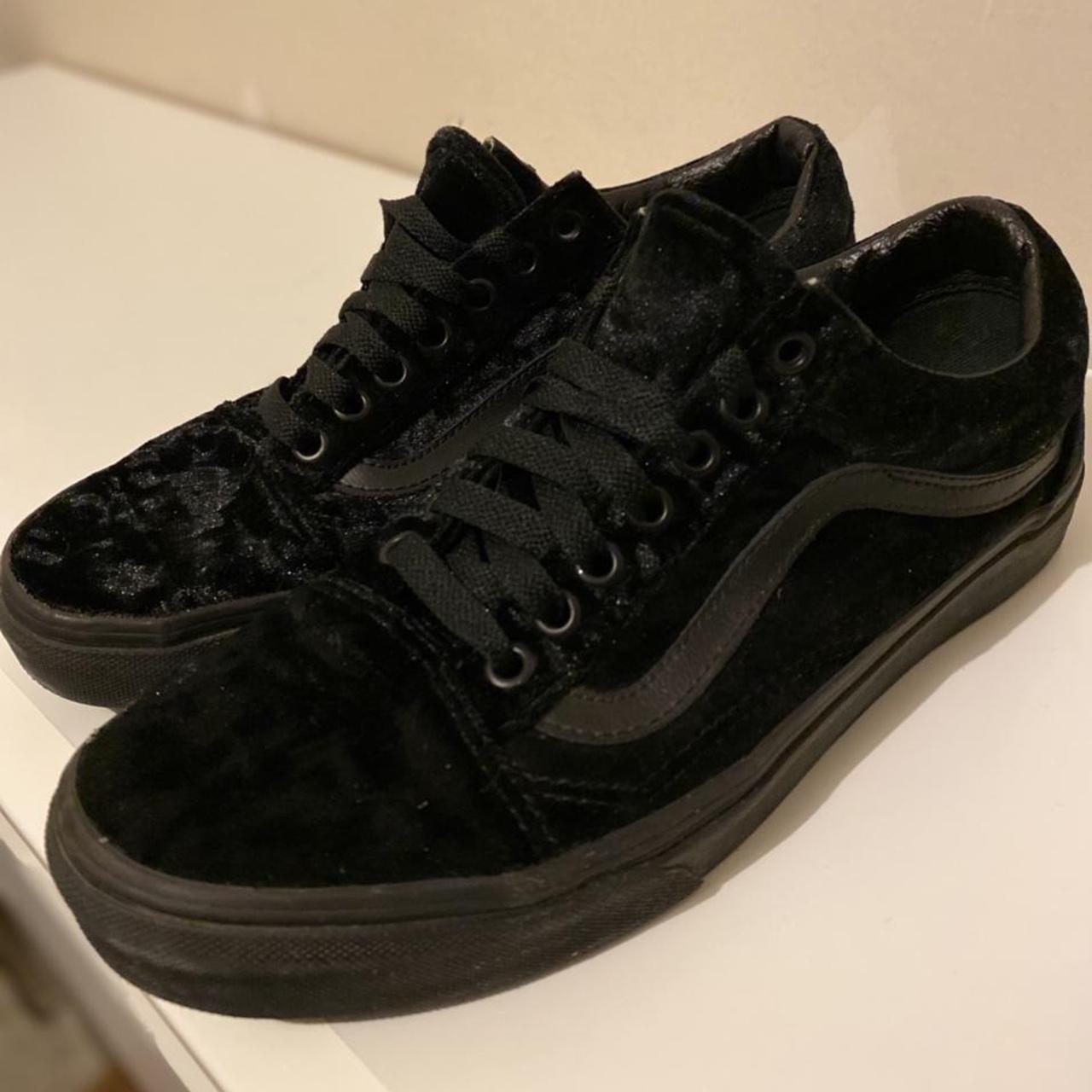 Vans old sales skool black velvet