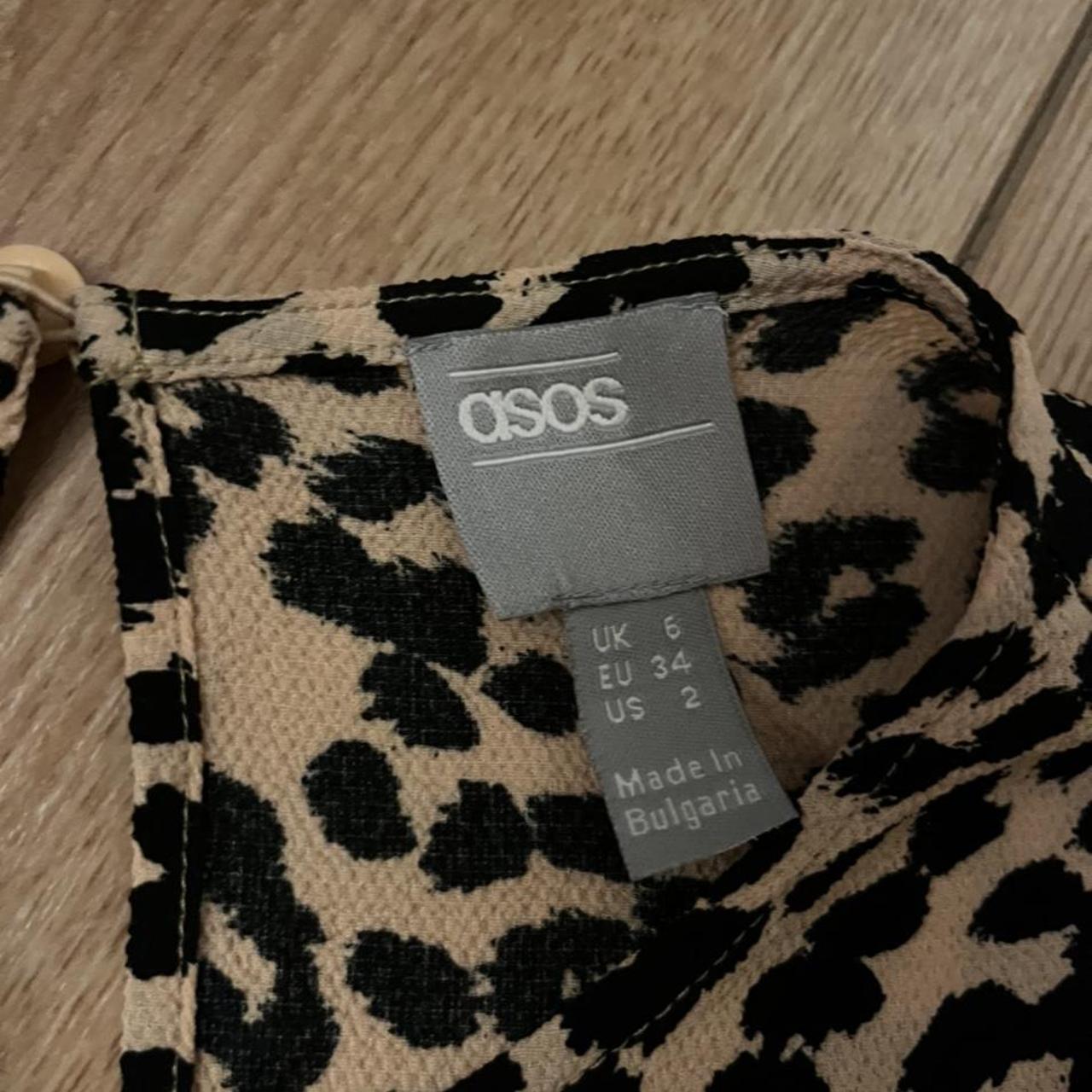 Asos leopard print top dress. Only worn once.... - Depop