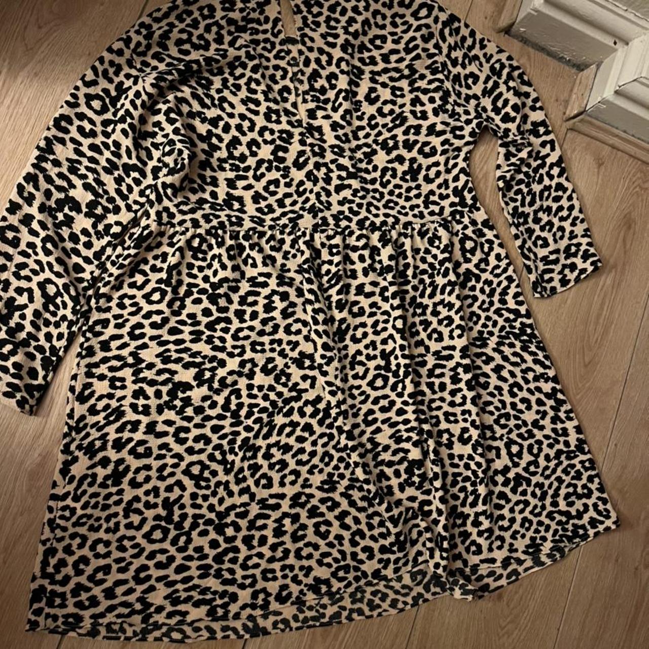 Asos leopard print top dress. Only worn once.... - Depop