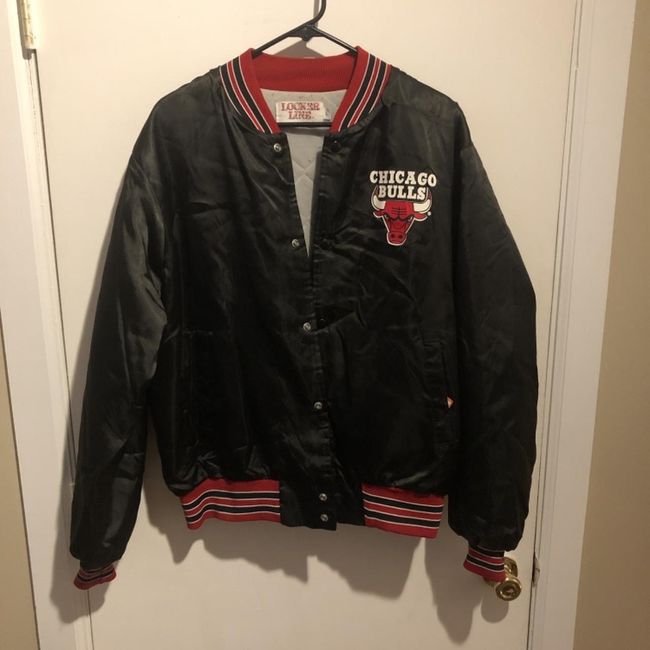 Chicago Bulls 1990's Locker Line Satin Bomber Jacket - The Edit LDN